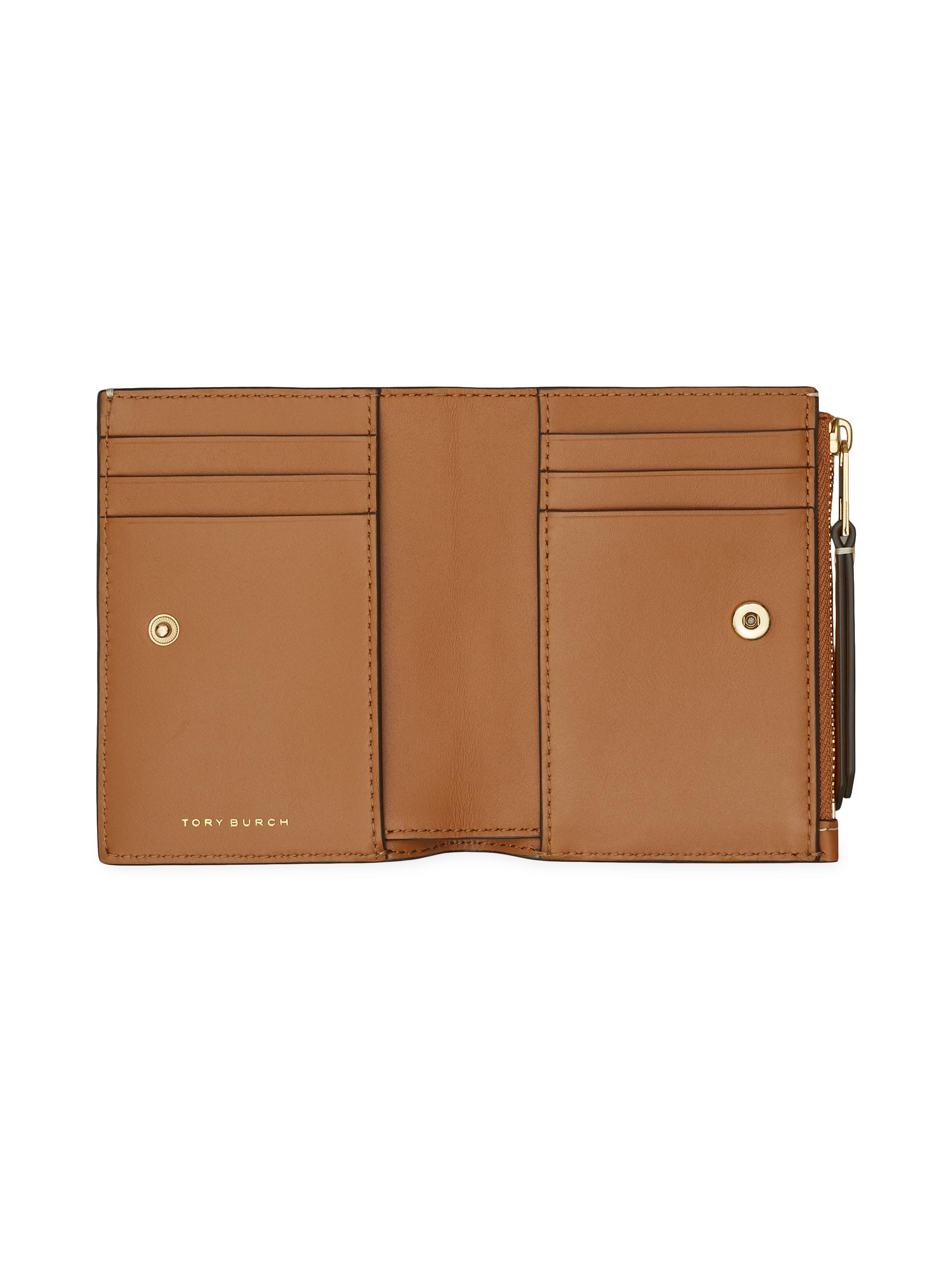 Shop Tory Burch T Monogram Denim Bi-Fold Wallet | Saks Fifth Avenue