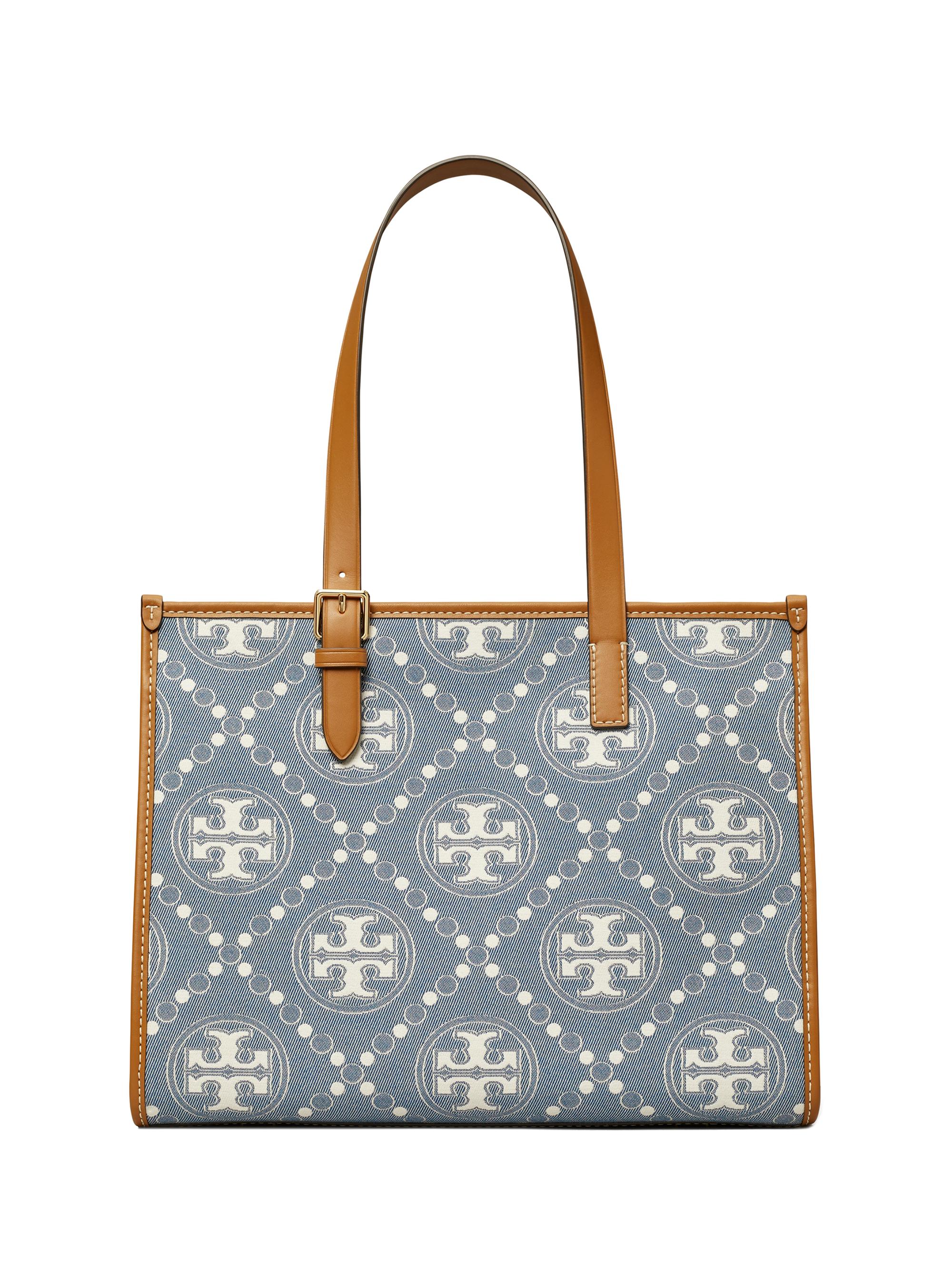 Tory Burch Women's  T Monogram Denim Tote - Denim