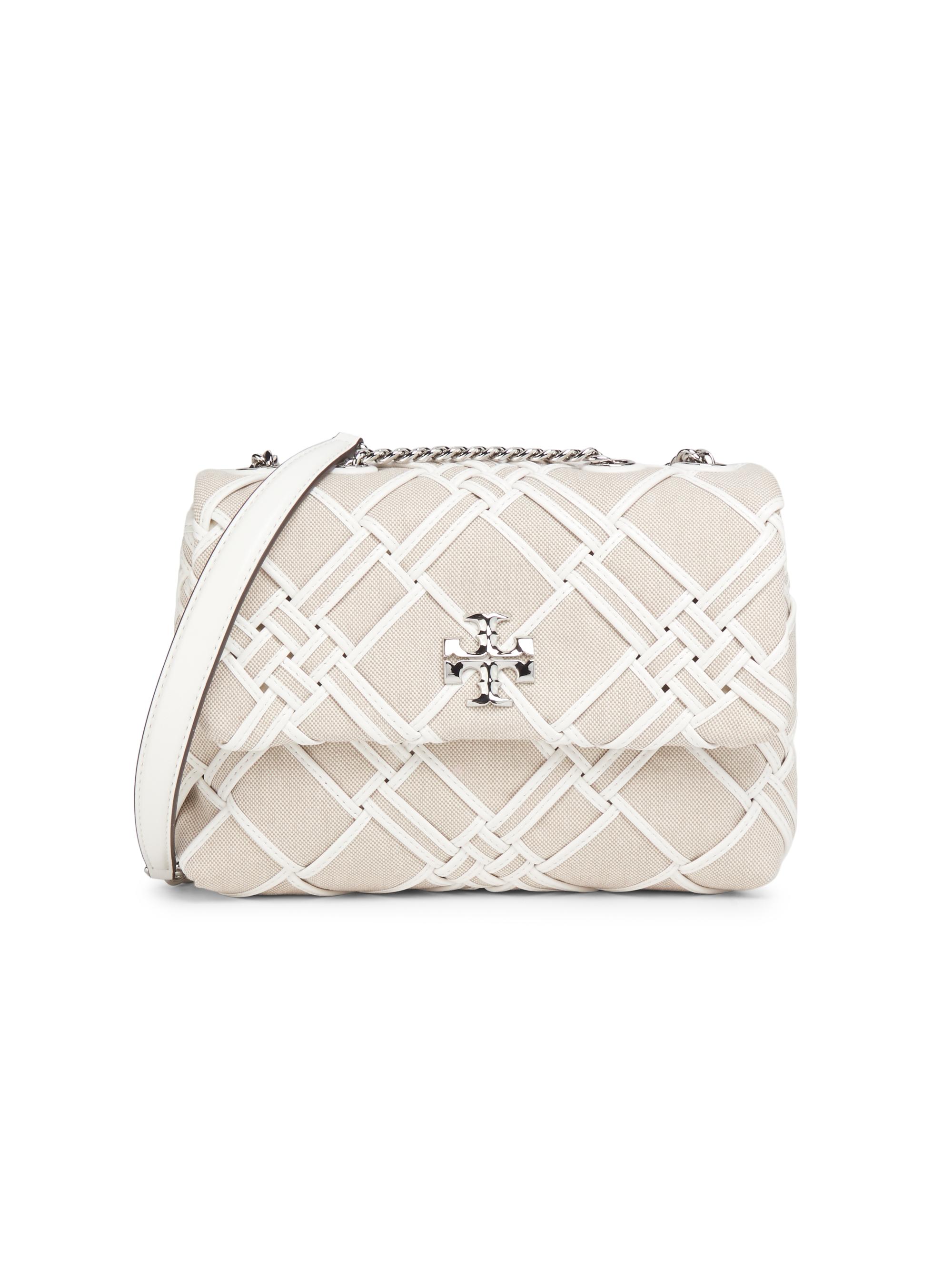 Tory Burch Women's  Kira Canvas Crossbody Bag - Natural Blanc