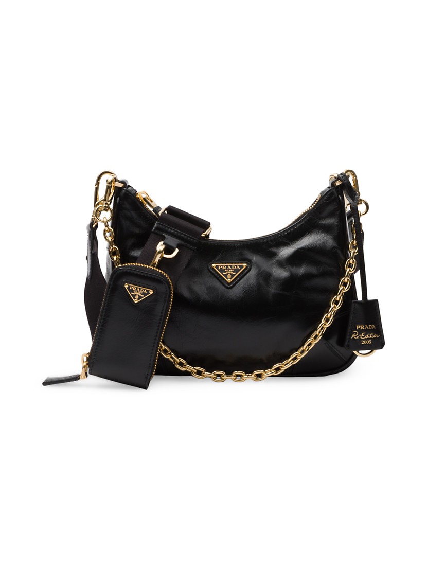 Shop Prada Re-Edition 2002 Leather Shoulder Bag | Saks Fifth Shop Prada Re-Edition 2002 Leather Shoulder Bag | Saks Fifth