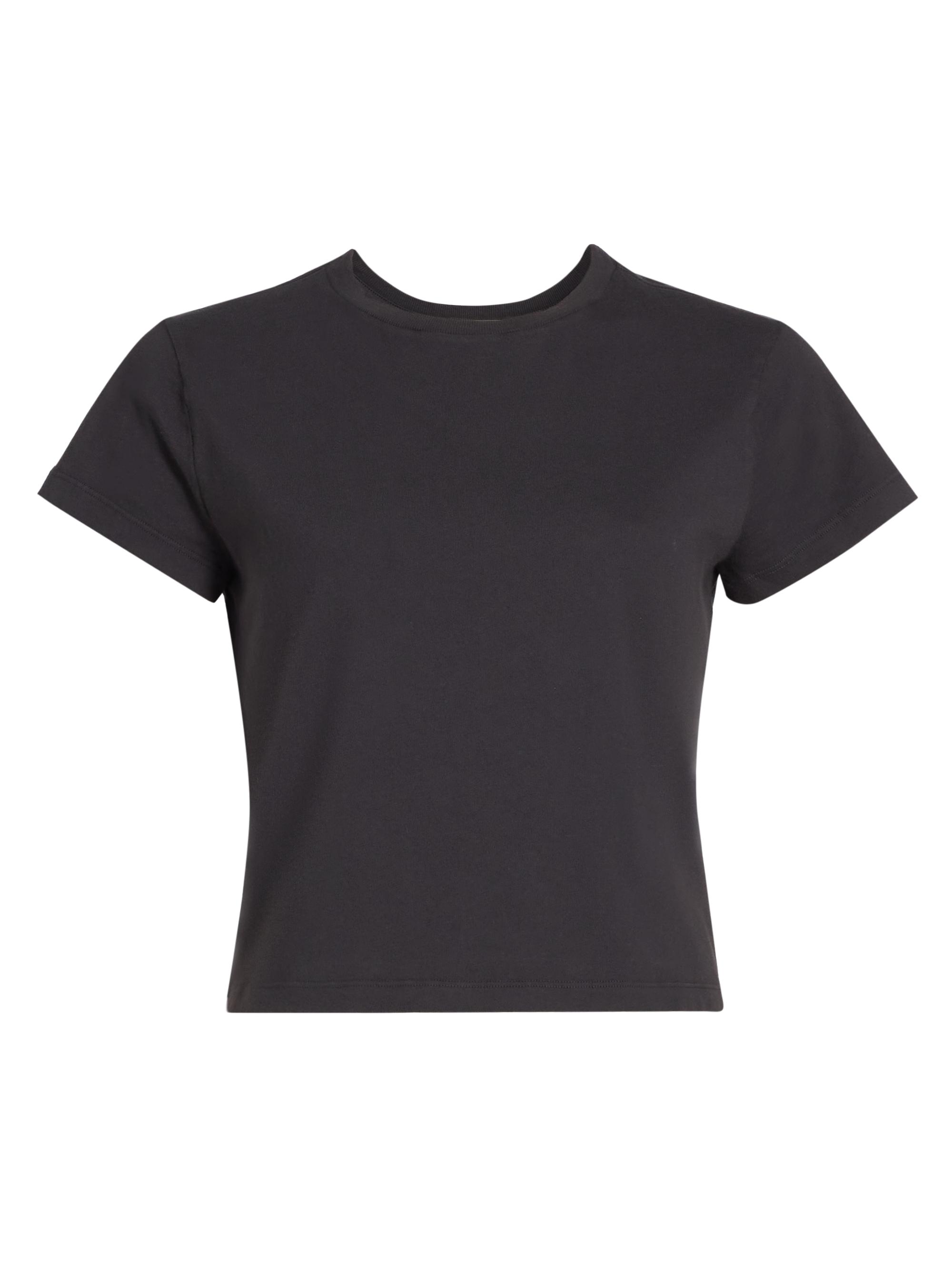 Agolde Women's Adine Shrunked T-Shirt - Shade Dark Grey