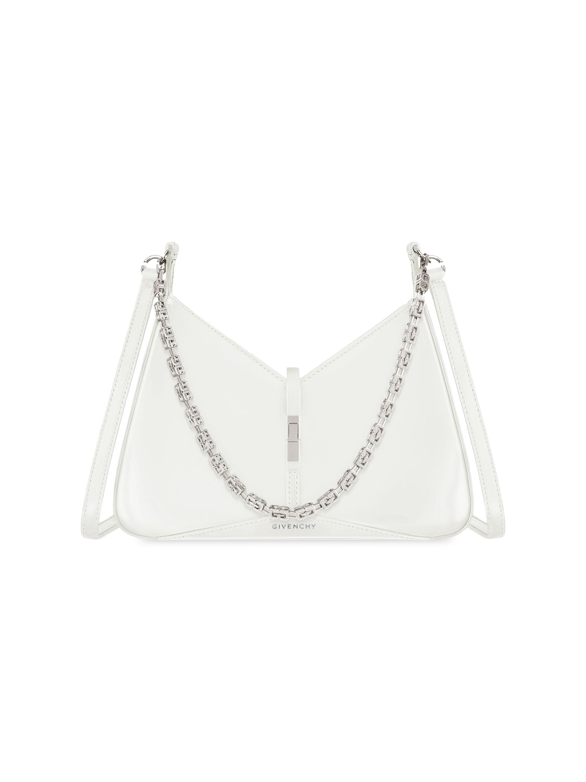 Givenchy Small Cut Out Shoulder Bag In Shiny Leather With Chain