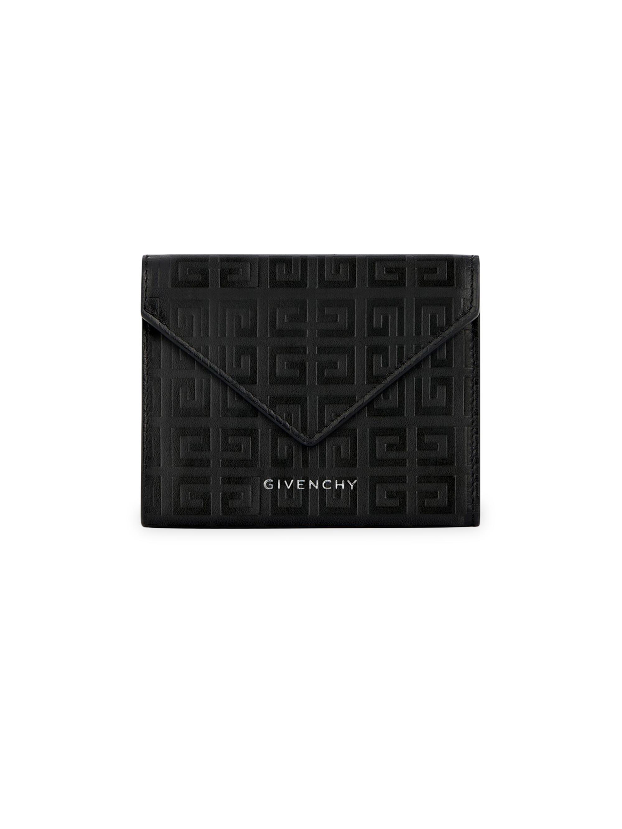 Givenchy Women's G-Cut Wallet In 4G Leather - Black