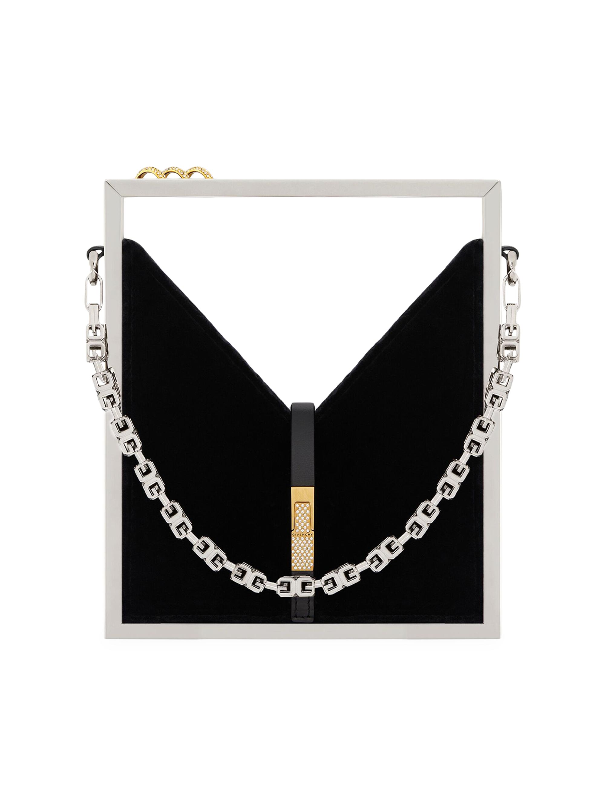 ジバンシイCUT OUT MICRO BAG WHITE/BLACK