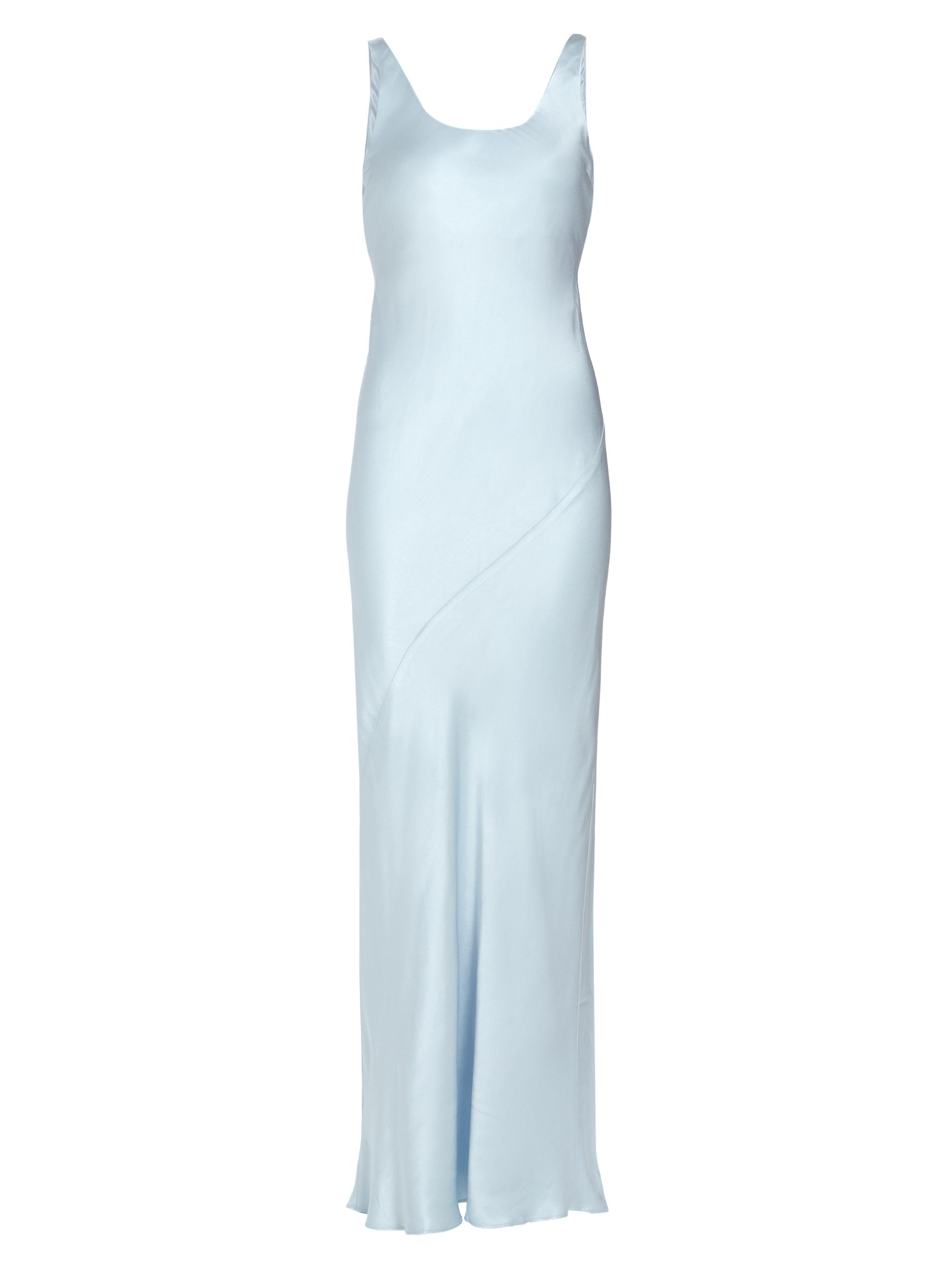 Line & Dot Women's Adelyn Satin Bias-Cut Dress - French Blue