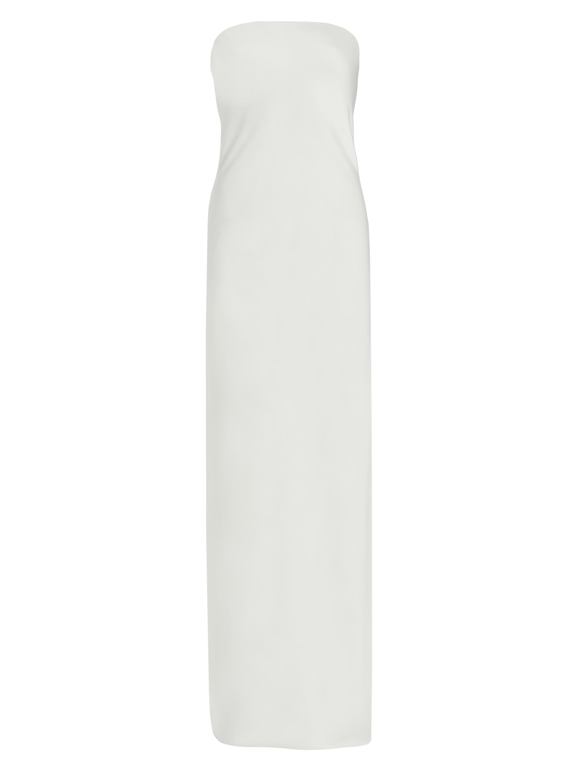 Norma Kamali Women's Satin Bias Strapless Gown - Snow White