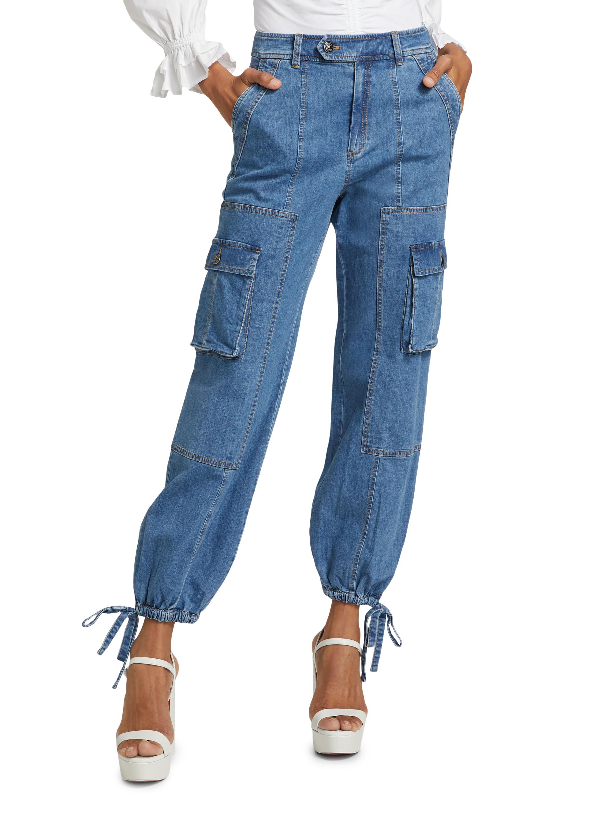 Cinq à Sept Zola Denim Cargo Pants | Saks Fifth Avenue