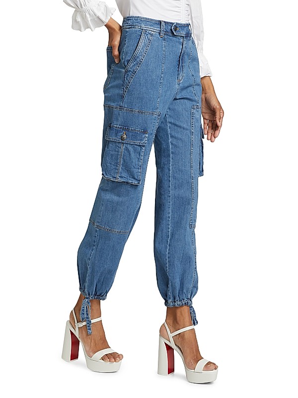 Shop Cinq à Sept Zola Denim Cargo Pants | Saks Fifth Avenue Shop Cinq à Sept Zola Denim Cargo Pants | Saks Fifth Avenue