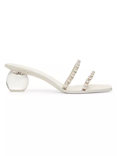 Jaiden Faux-Pearl-Embellished Sandals