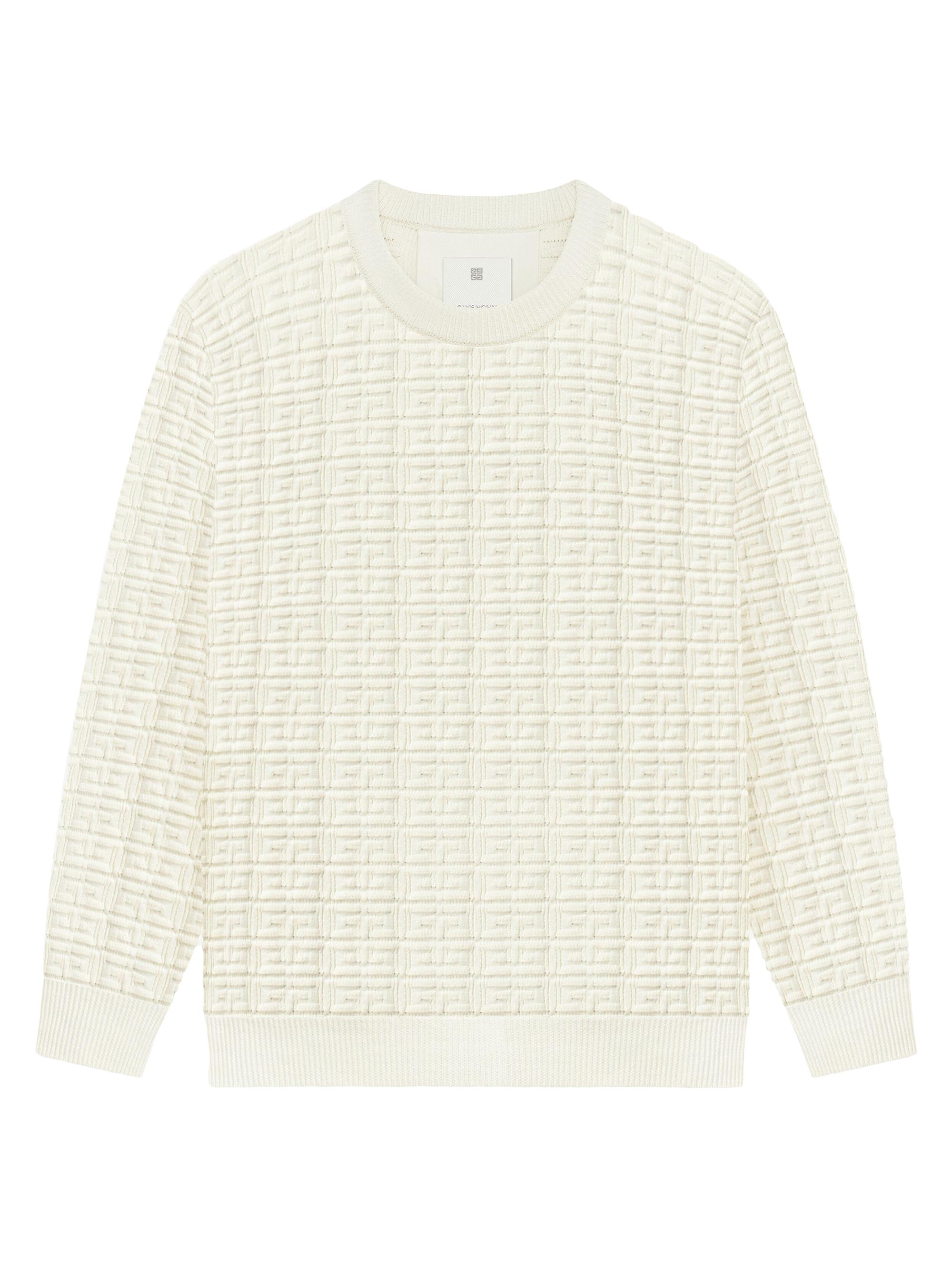 Givenchy Men's Sweater In 4G Wool - Cream