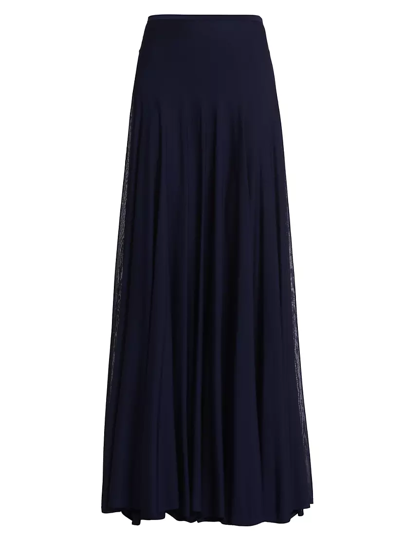 Shop Brandon Maxwell The Lucy Sheer Maxi Skirt | Saks Fifth Shop Brandon Maxwell The Lucy Sheer Maxi Skirt | Saks Fifth