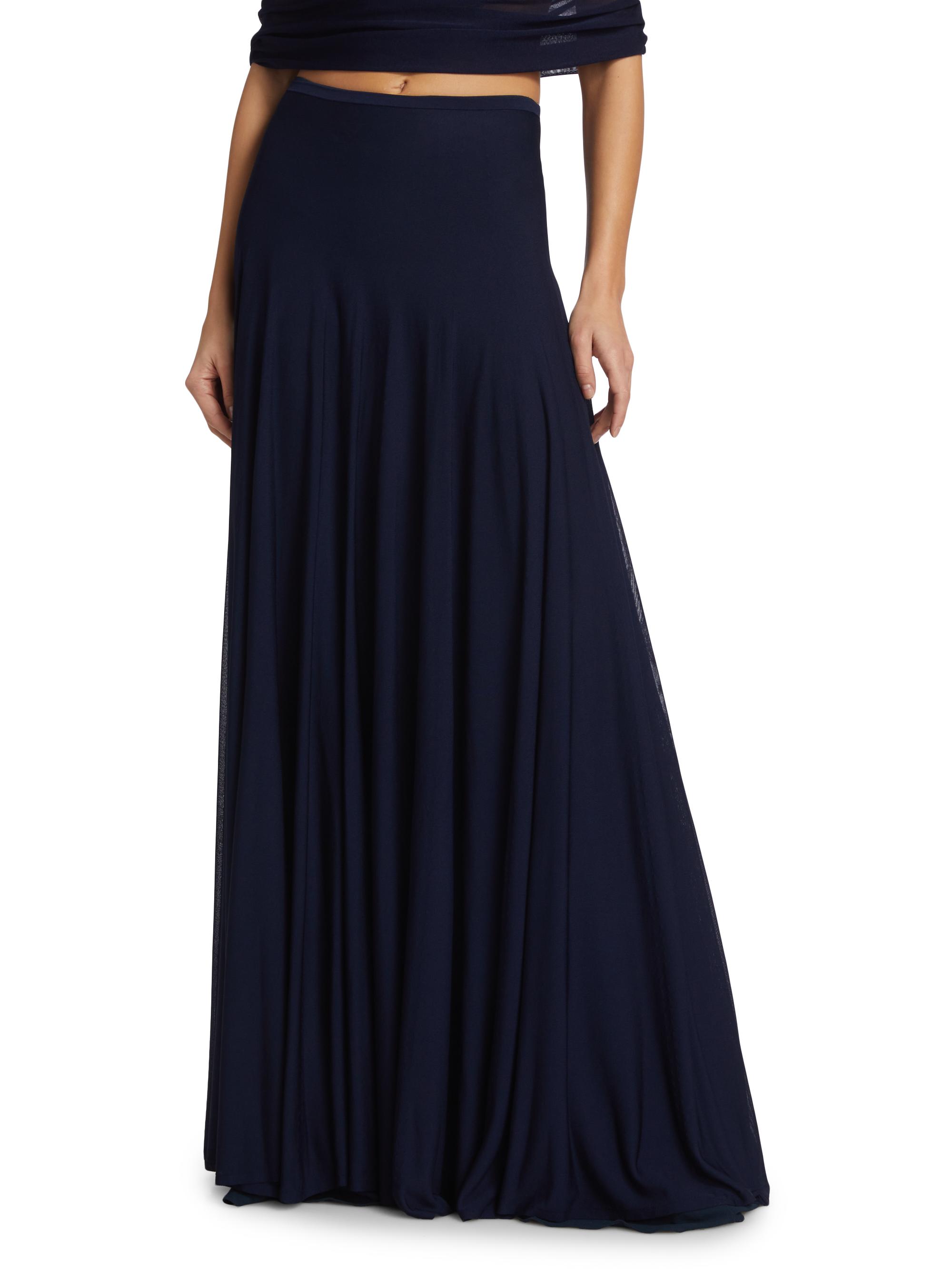 Brandon Maxwell The Lucy Sheer Maxi Skirt | Saks Fifth Avenue