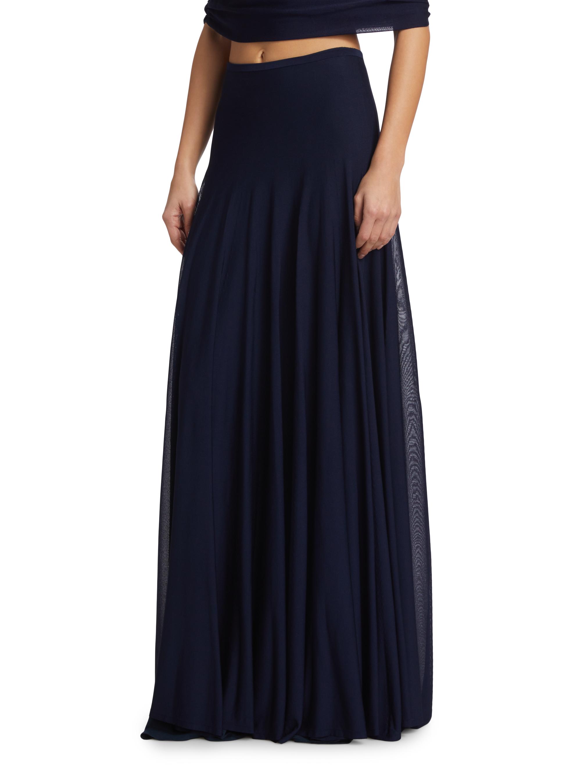 Brandon Maxwell The Lucy Sheer Maxi Skirt | Saks Fifth Avenue