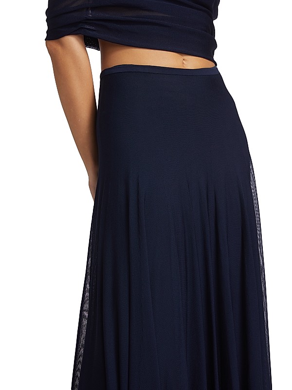 Shop Brandon Maxwell The Lucy Sheer Maxi Skirt | Saks Fifth Shop Brandon Maxwell The Lucy Sheer Maxi Skirt | Saks Fifth