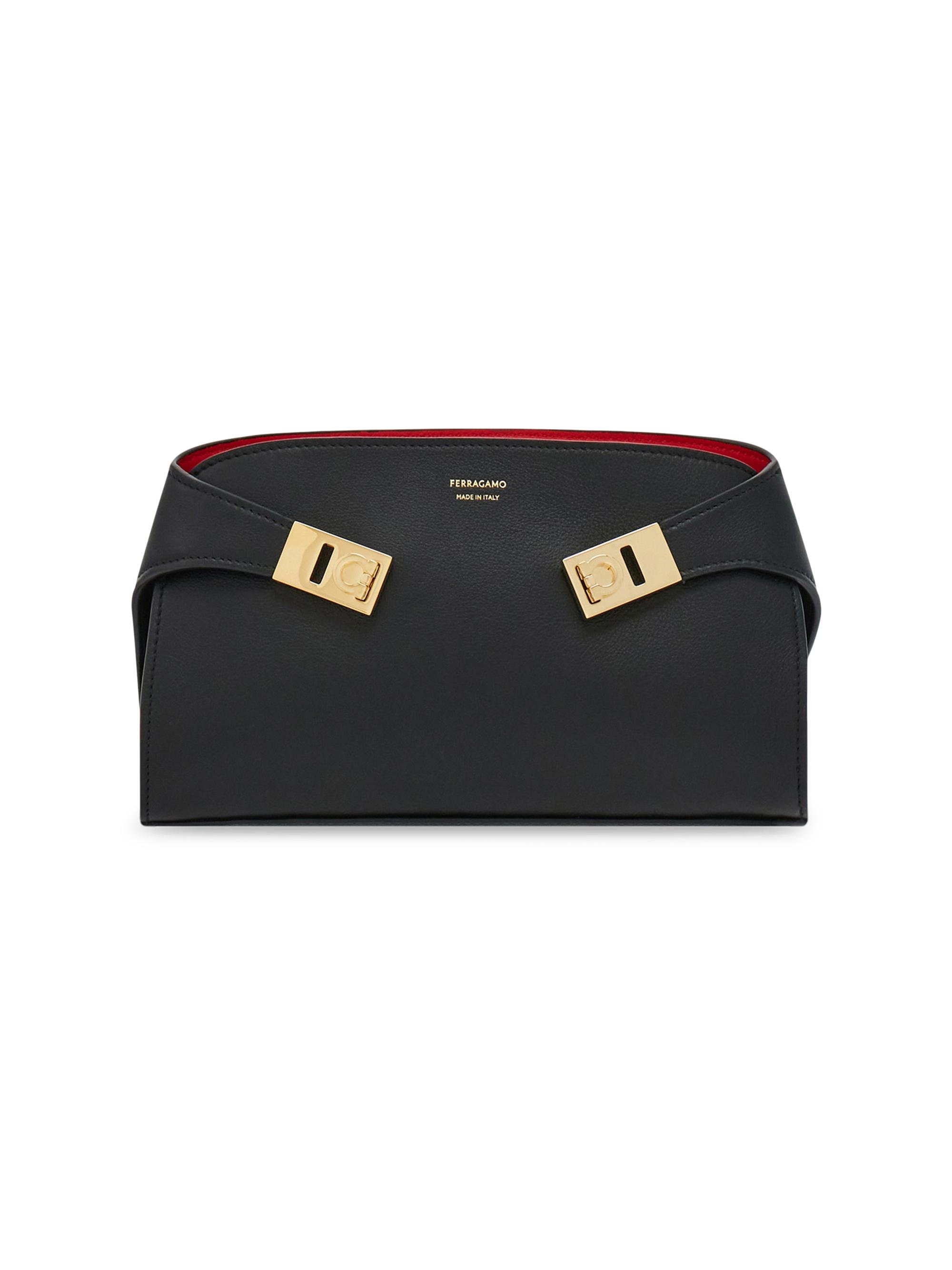 FERRAGAMO Women's Mini Hug Crossbody Bag - Nero
