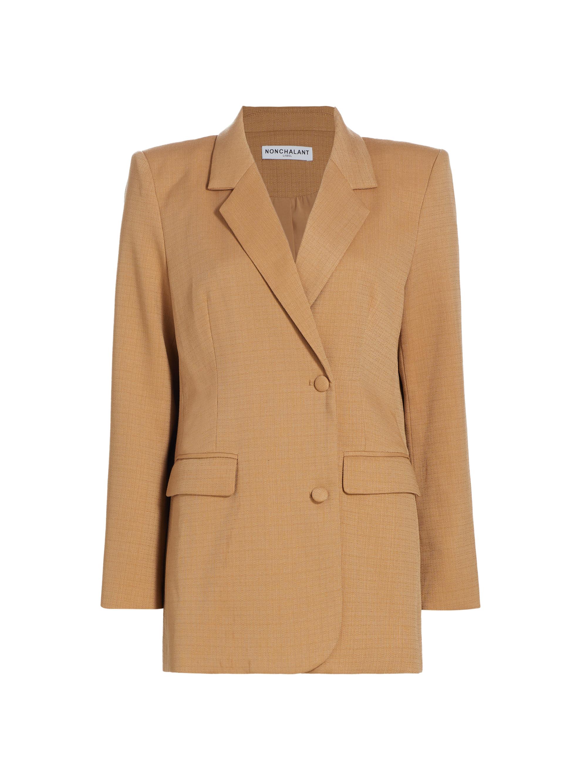 Nonchalant Label Women's Phoenix Button-Back Blazer - Sand