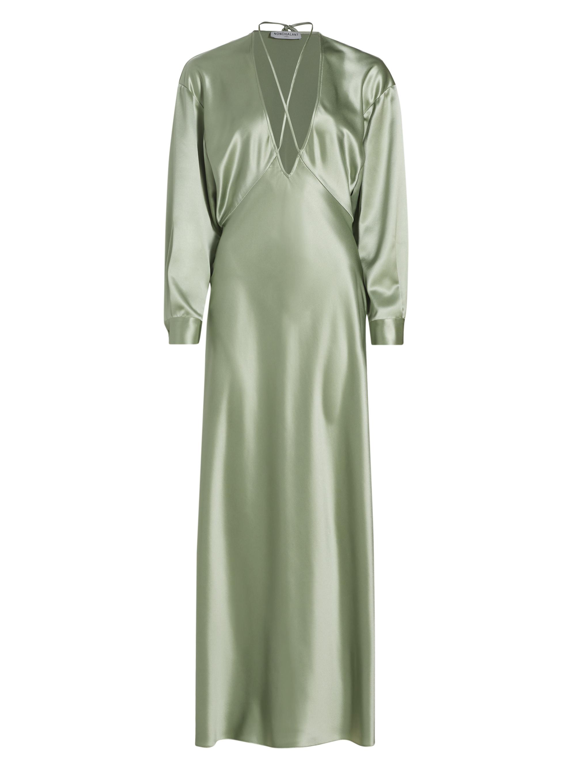 Nonchalant Label Women's Romilly Satin Maxi Dress - Desert Sage