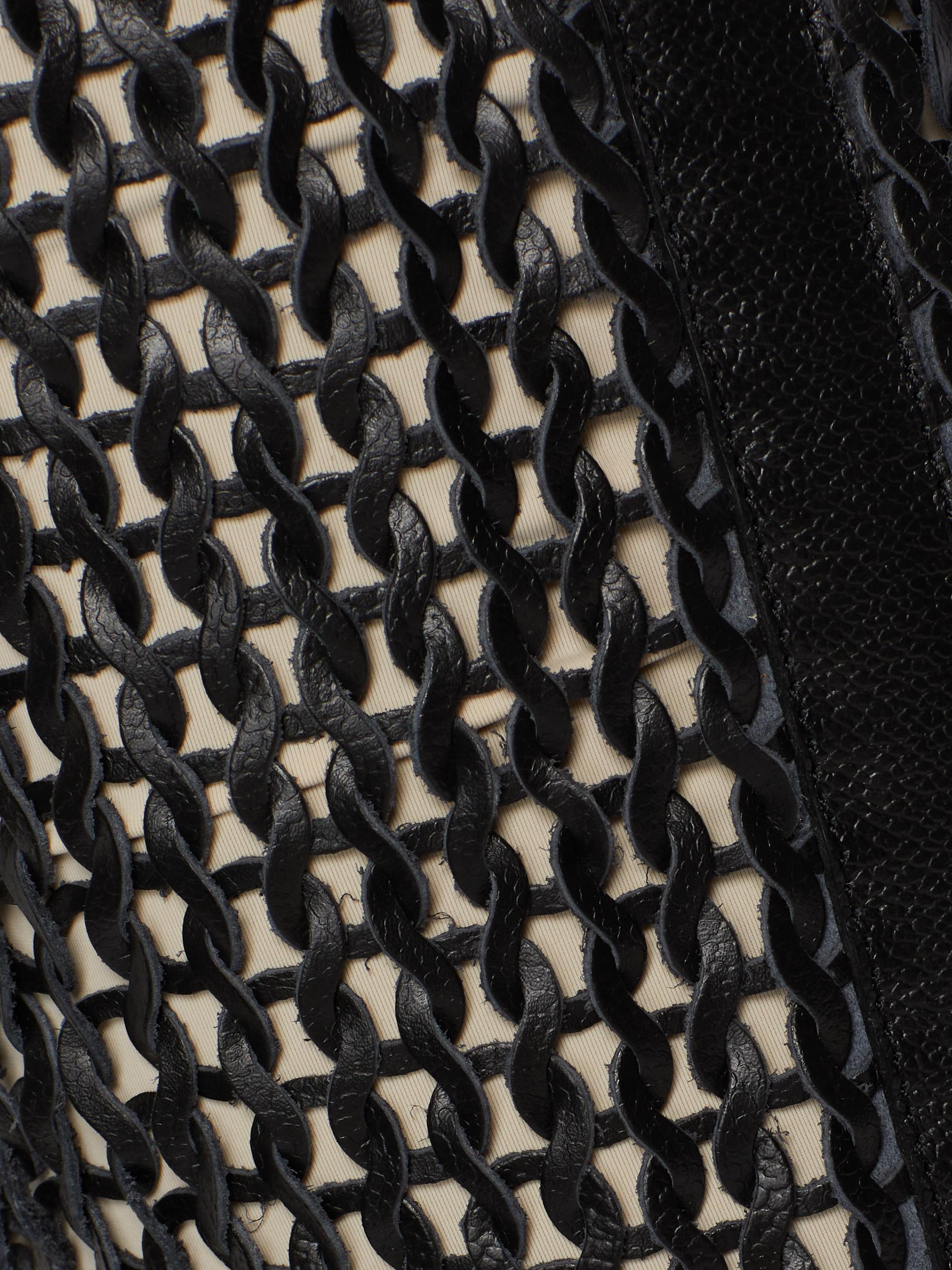 Nonchalant Label Kaiden Leather Knit Miniskirt | Saks Fifth Avenue