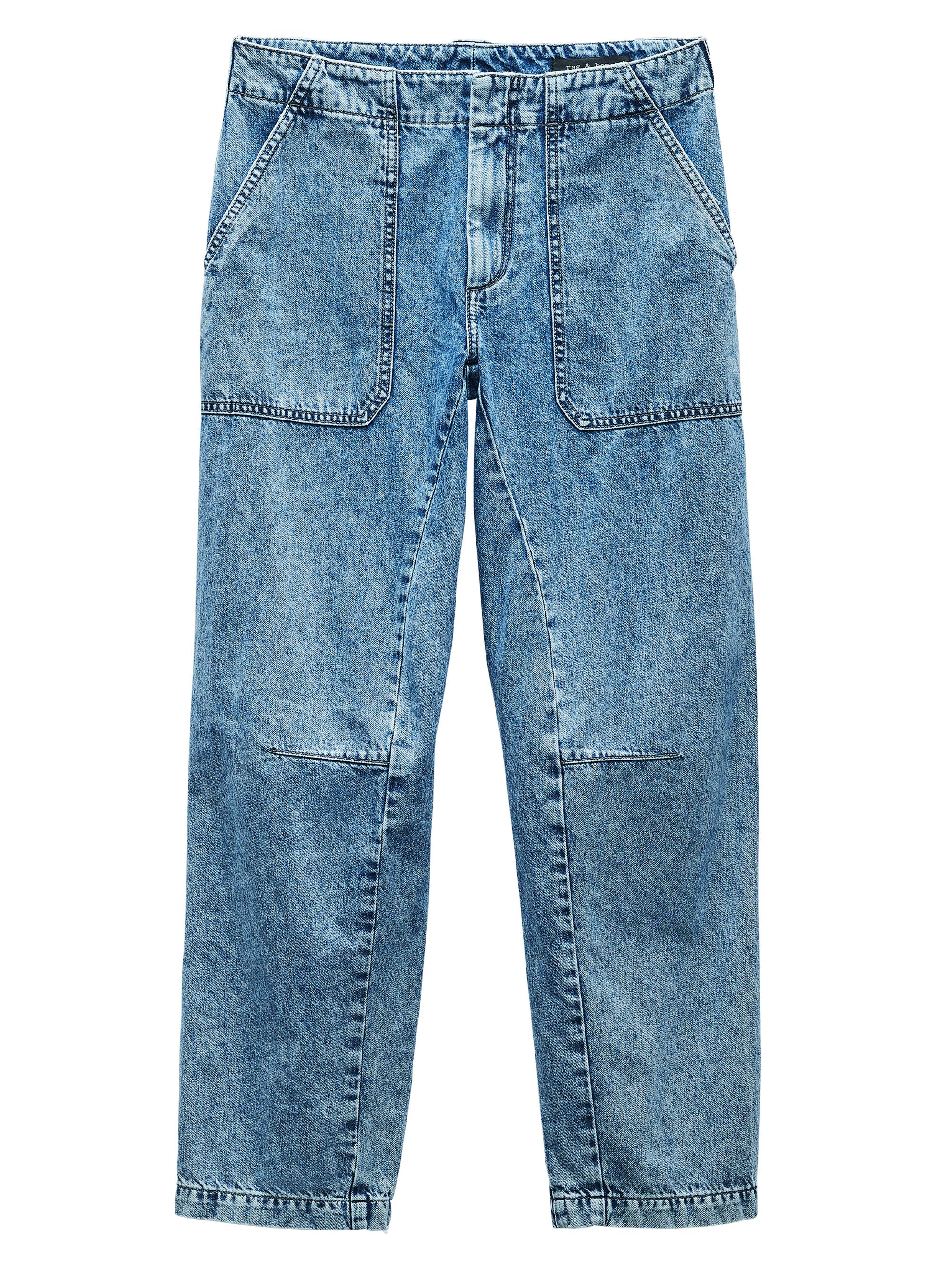 rag & bone Andi High-Rise Wide-Leg Cropped Jeans | Saks Fifth Avenue