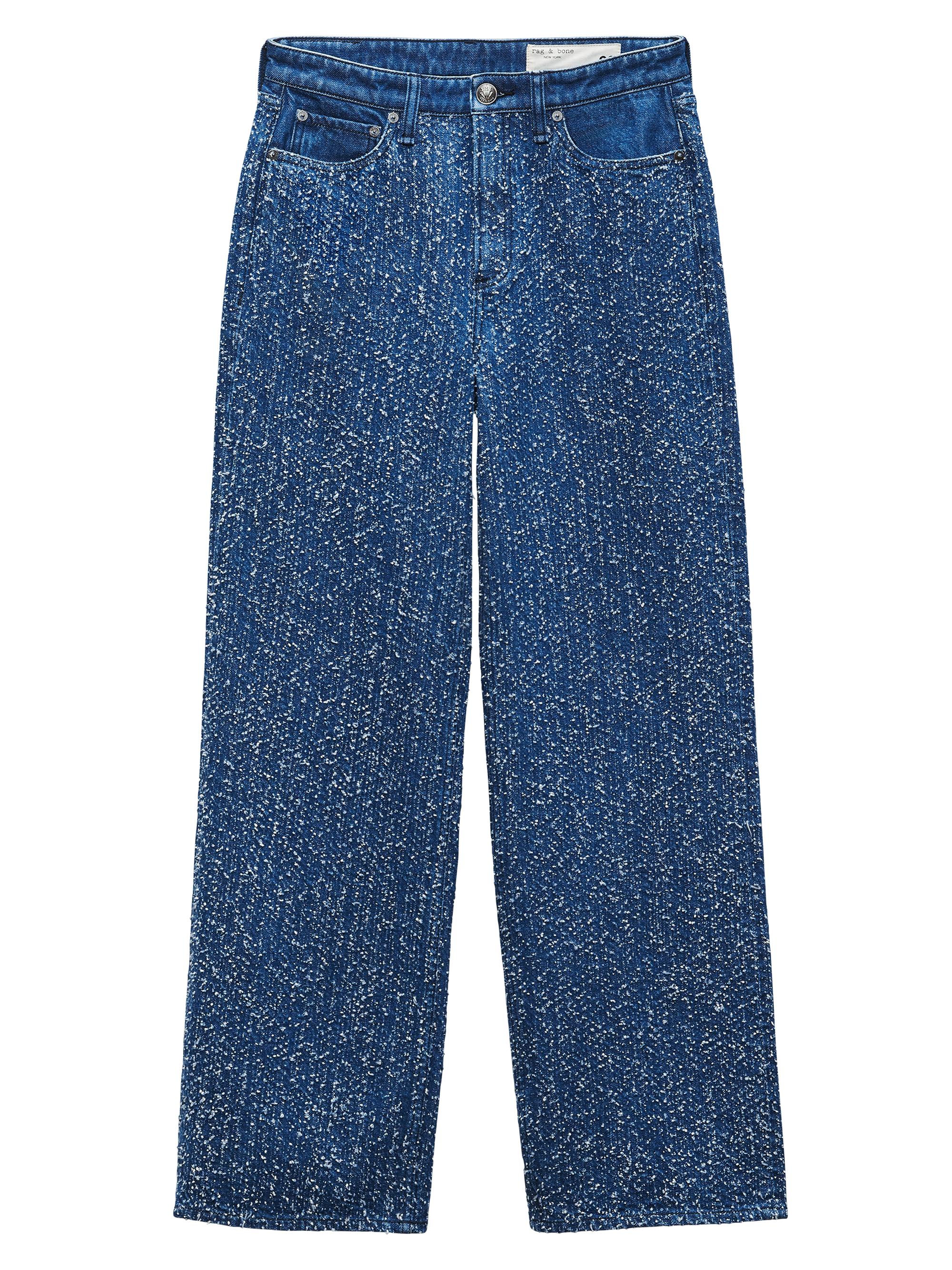 rag & bone Women's Logan Tweed Wide-Leg Pants - Midtweed