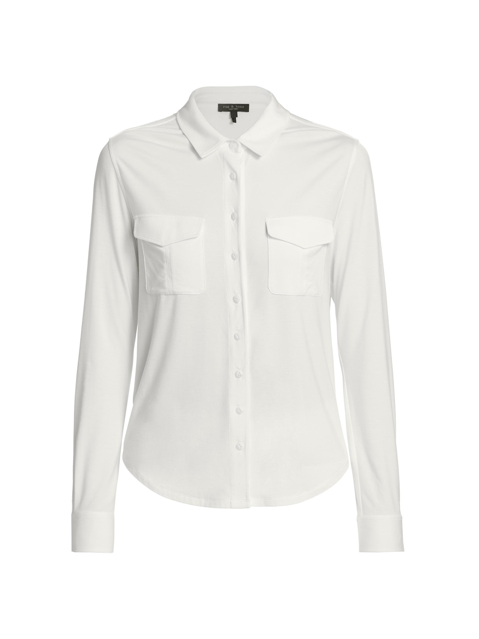 rag & bone Women's Luca Button-Front Shirt - White