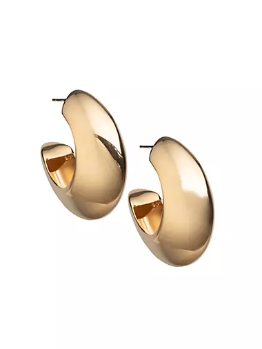 Seema 14K-Gold-Plated Hoop Earrings