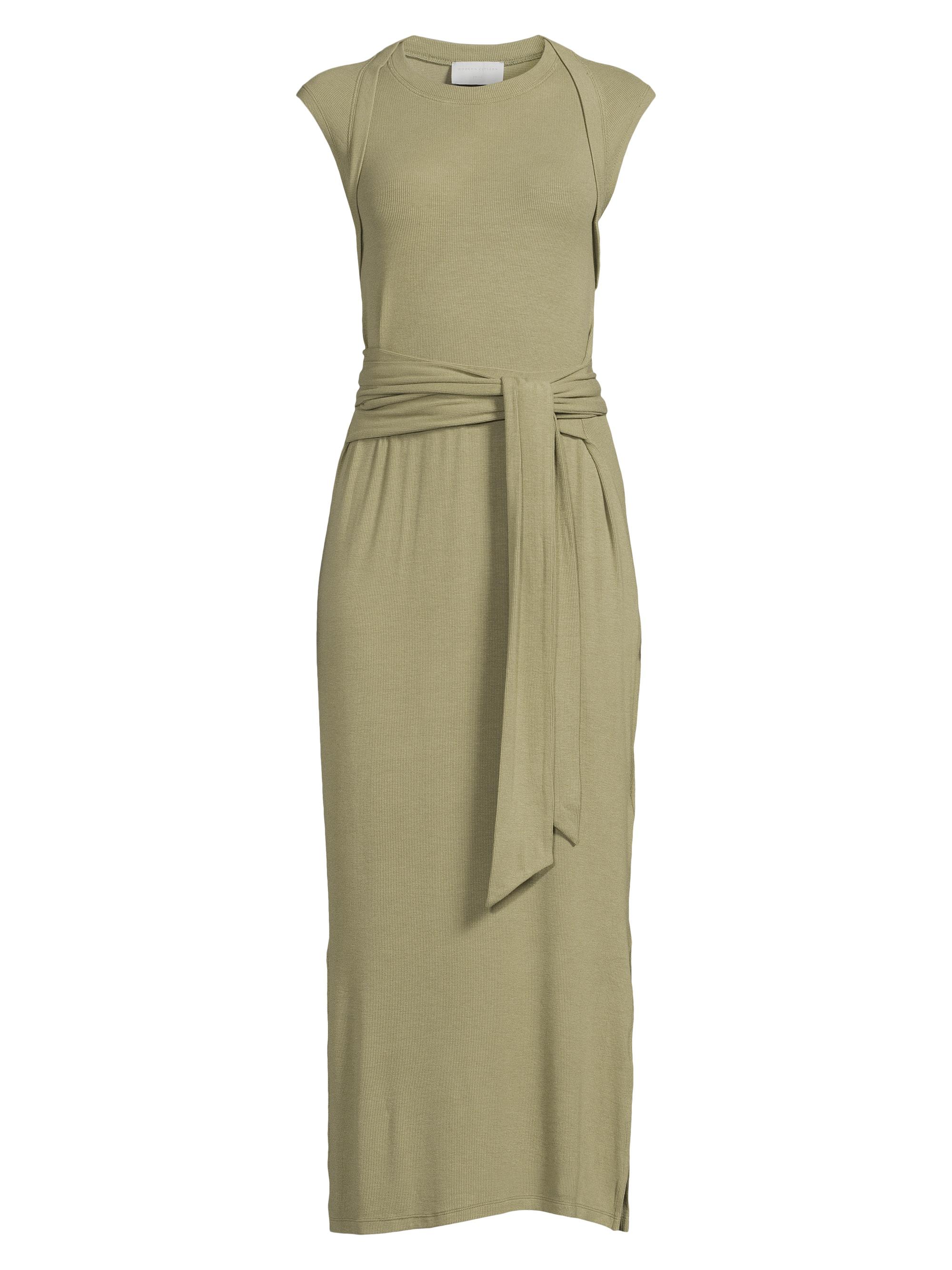 Modern Citizen Women's Ami Short-Sleeve Midi-Dress - Sage Green