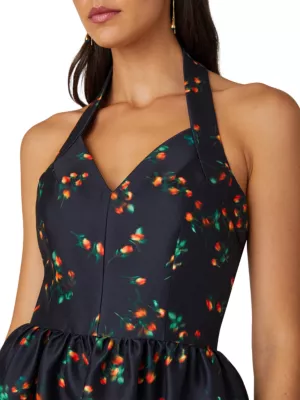 Shop Shoshanna Georgia Floral Fit & Flare Dress | Saks Fifth Avenue