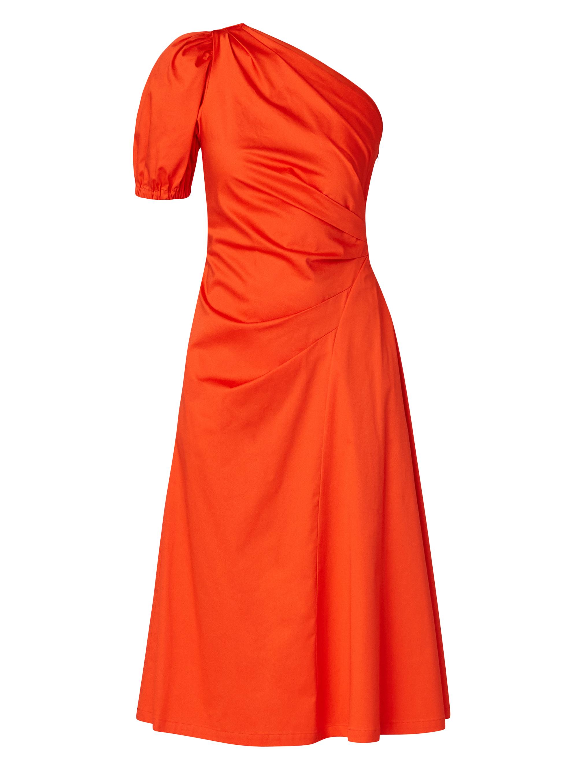 Shoshanna Women's Frida One-Shoulder Midi-Dress - Poppy