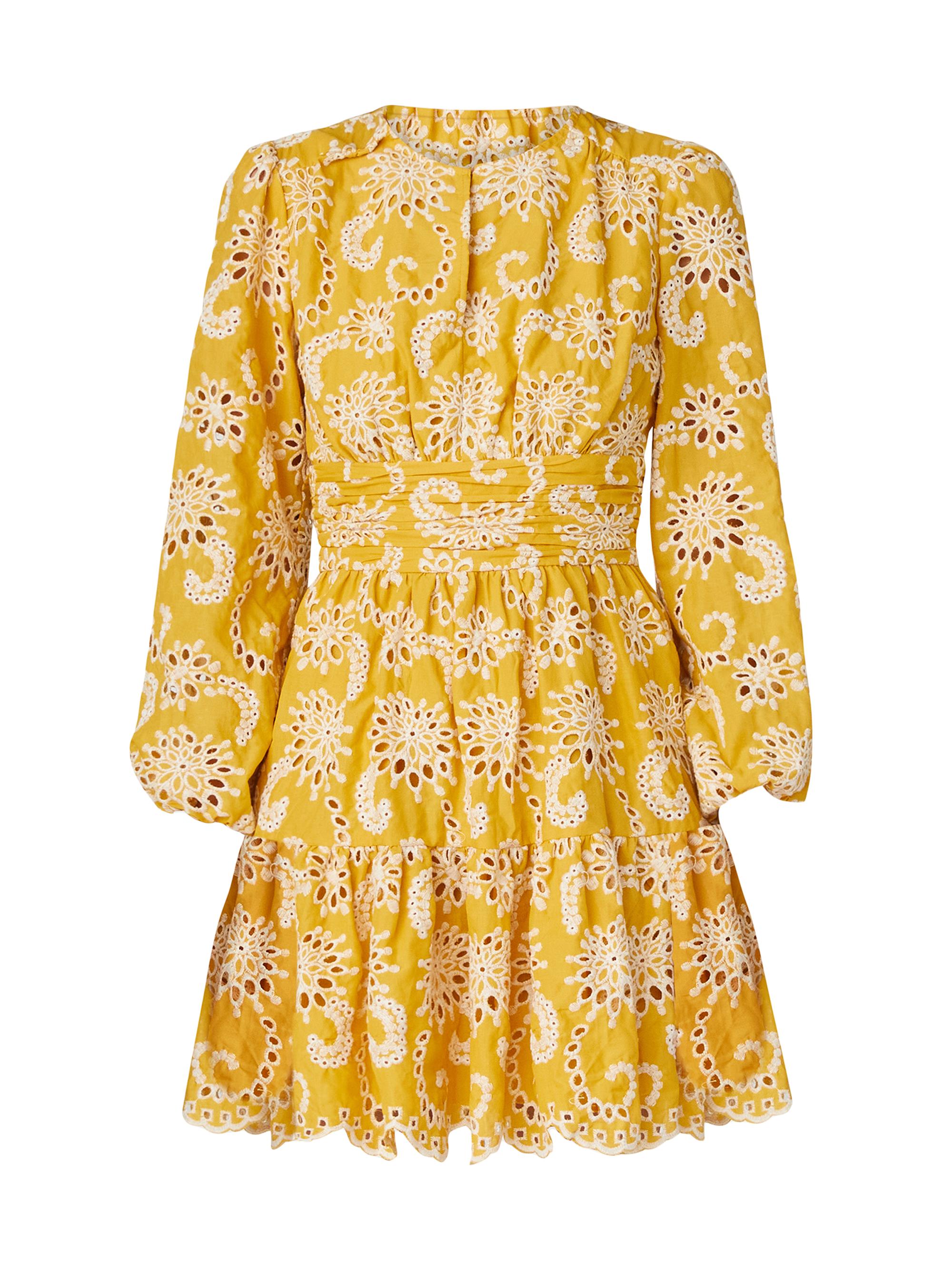 Shoshanna Costas Eyelet-Embroidered Minidress | Saks Fifth Avenue