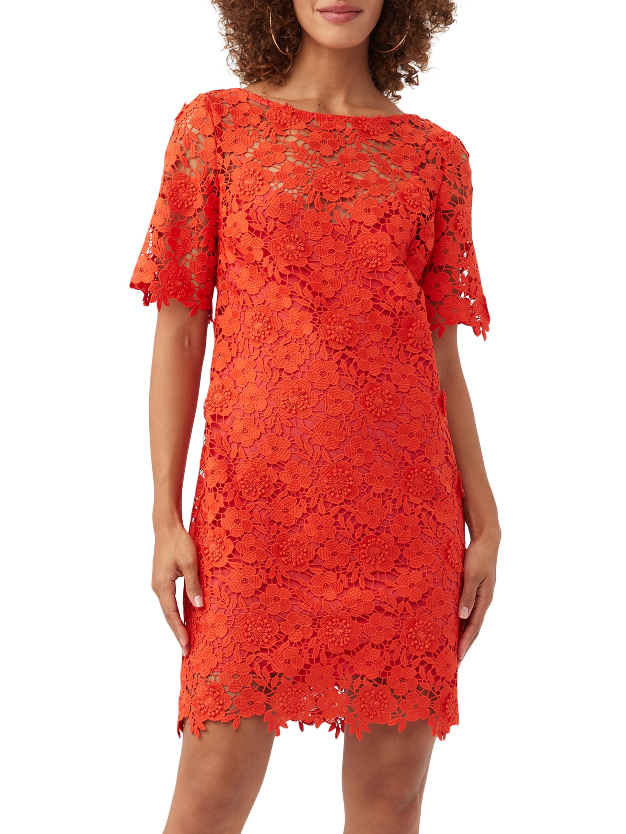 Trina Turk Women's Sun Floral Lace Minidress - Reef Red