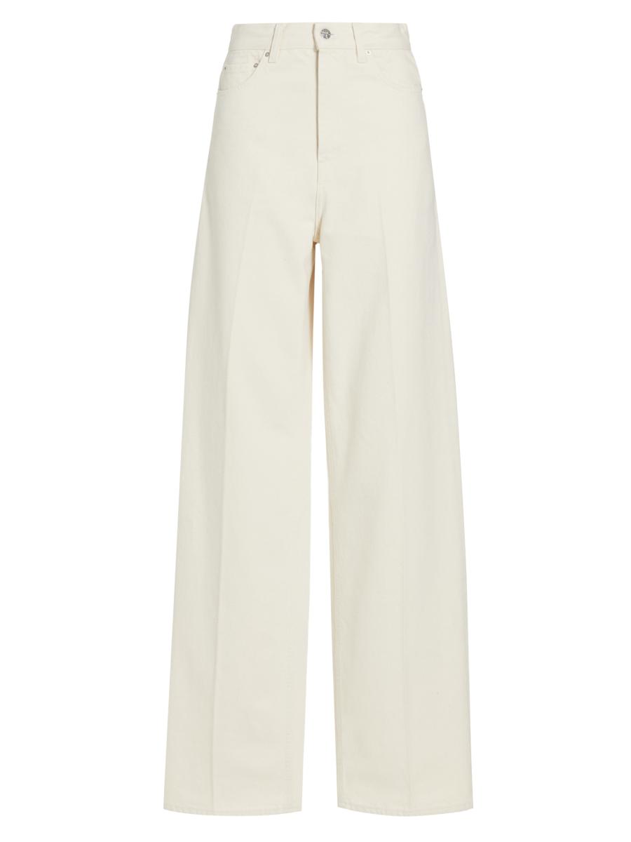 パンツ TOTEME Woman Pants White 251WRB4483FB0344 070 TOTEME | White Women's Denim Pants | YOOX