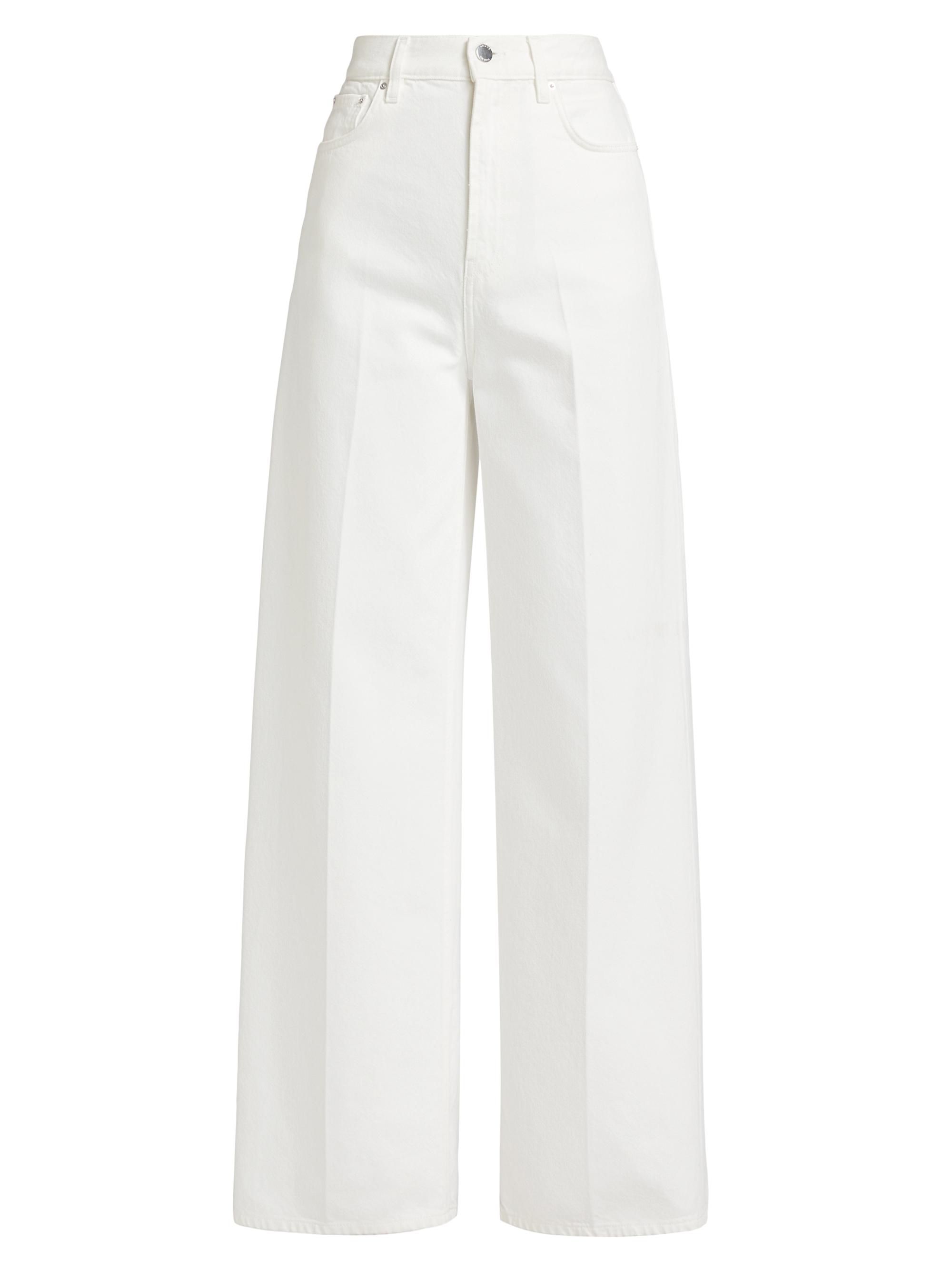 Toteme Women's High-Rise Wide-Leg Jeans - White