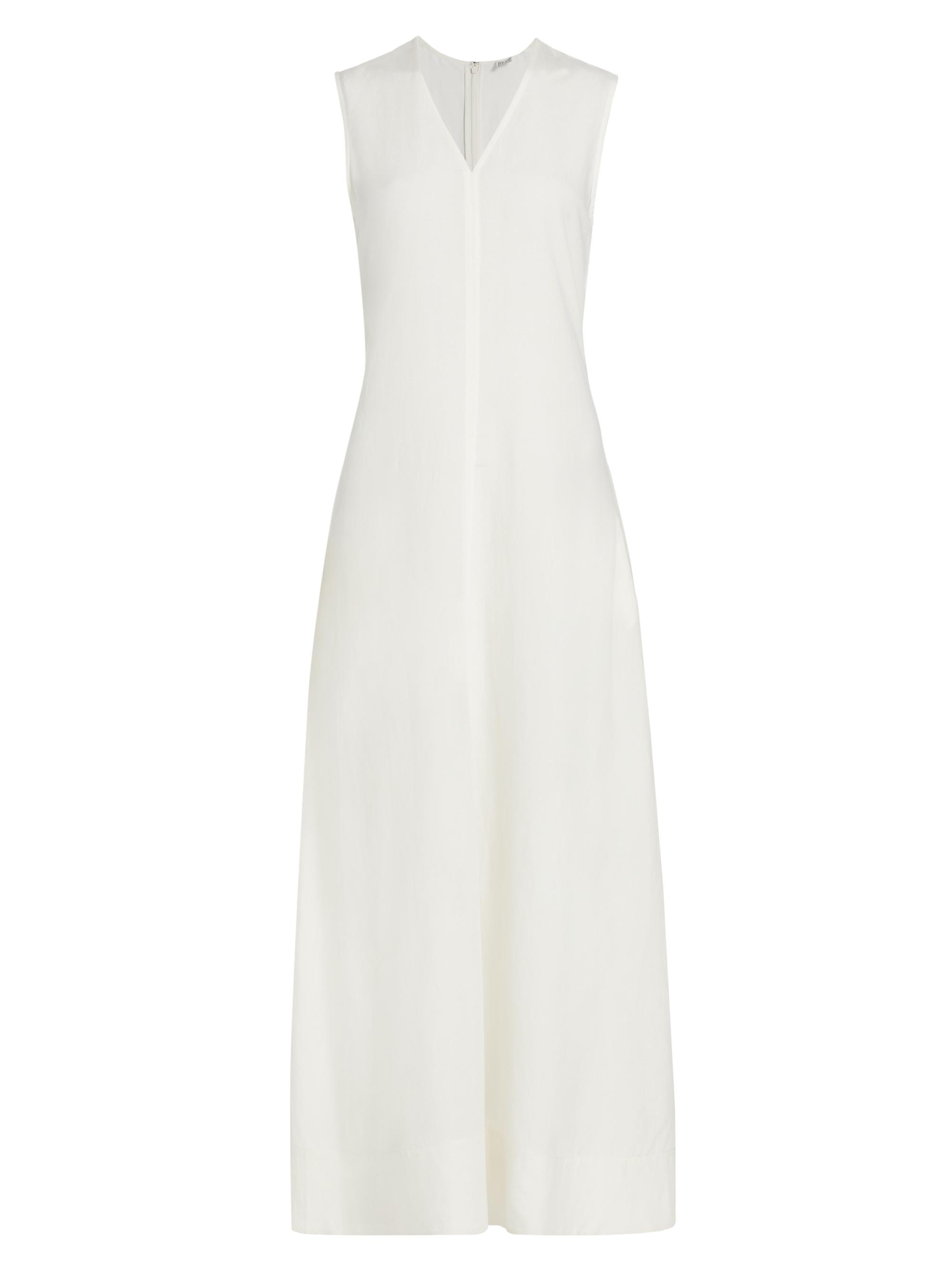 Toteme Women's Sleeveless V-Neck Maxi Dress - Off White