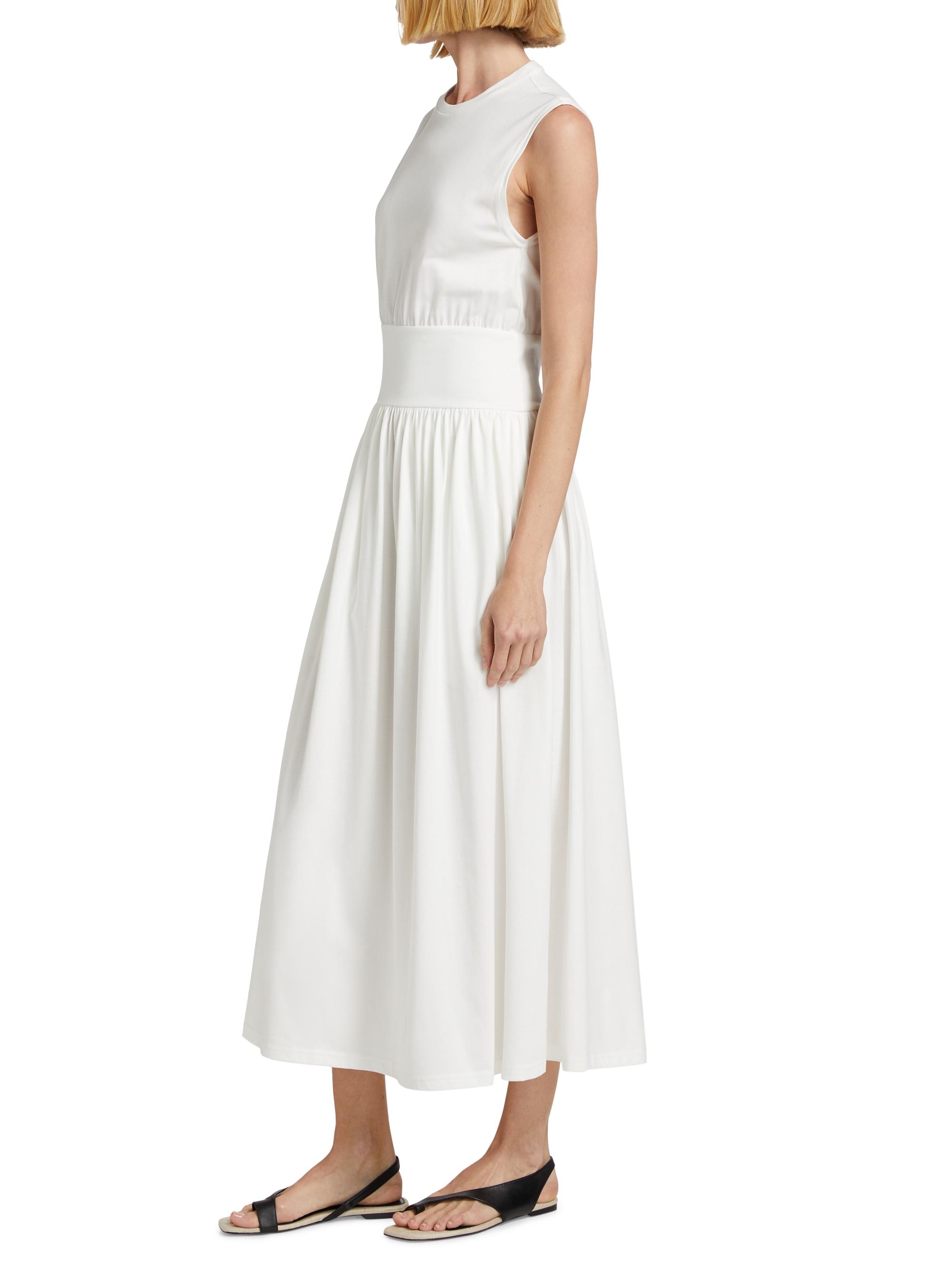 Toteme Sleeveless Cotton T-Shirt Dress | Saks Fifth Avenue