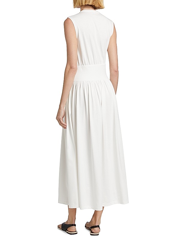 Shop Toteme Sleeveless Cotton T-Shirt Dress | Saks Fifth Avenue Shop Toteme Sleeveless Cotton T-Shirt Dress | Saks Fifth Avenue