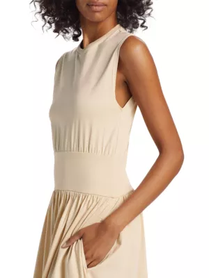 Shop Toteme Sleeveless Cotton T-Shirt Dress | Saks Fifth Avenue