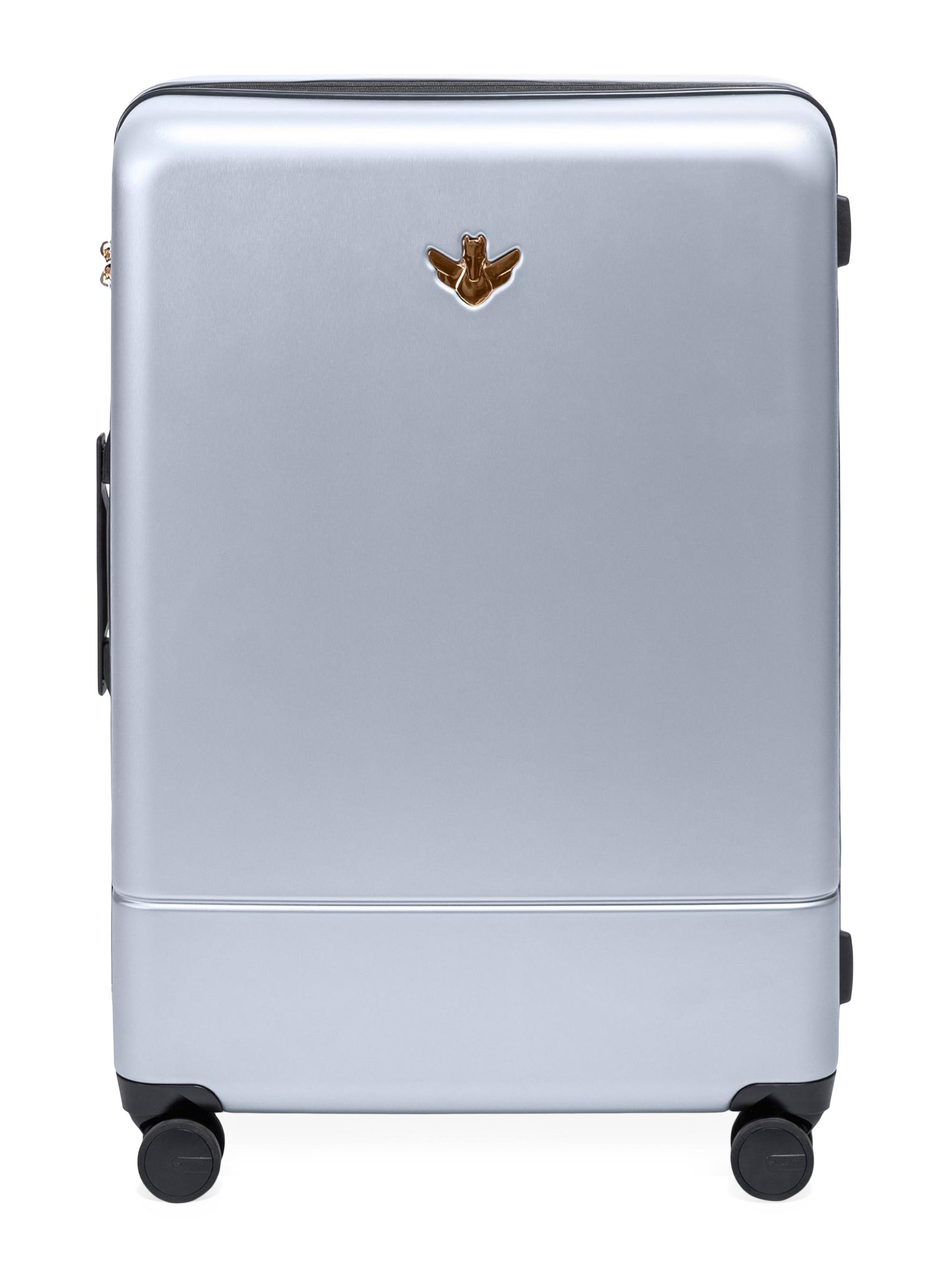 Royce & Rocket Men's Castle Midsize Polycarbonate Suitcase - Silver Cloud Pink