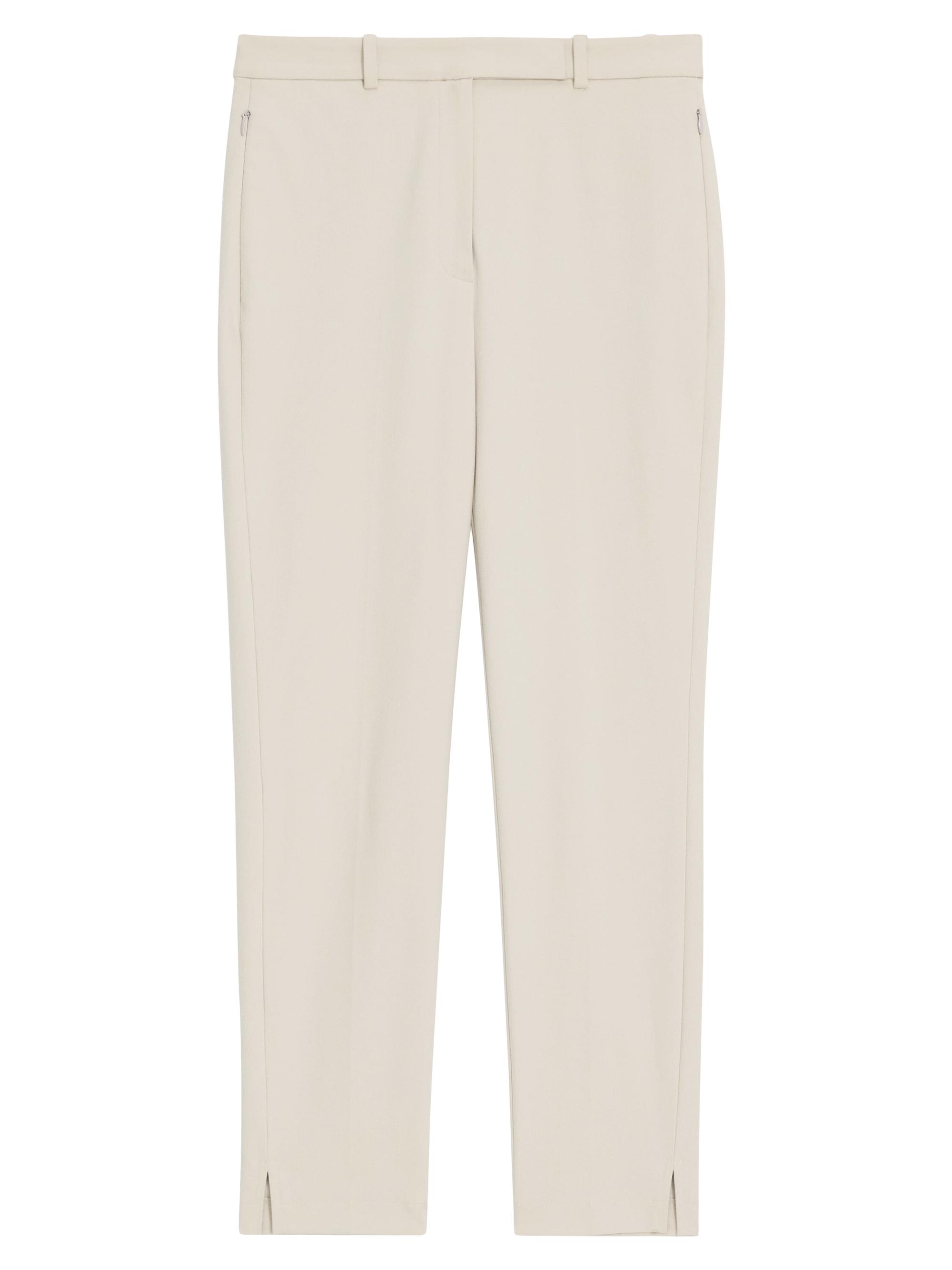 Theory Women's High-Ride Cotton-Blend Tapered Pants - New Sand
