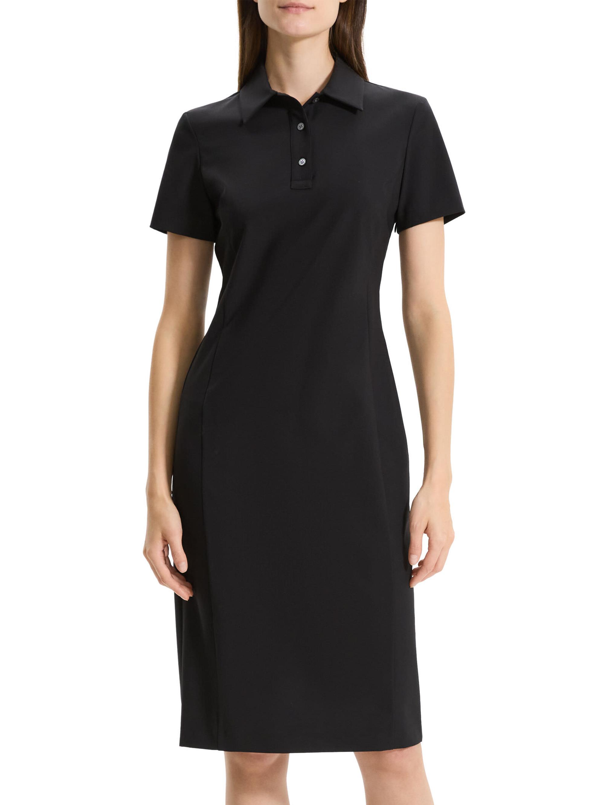 Theory Stretch Wool Knee-Length Polo Dress | Saks Fifth Avenue