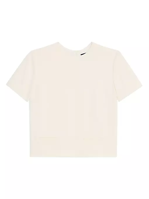 Theory - Faux Pocket Crop Top