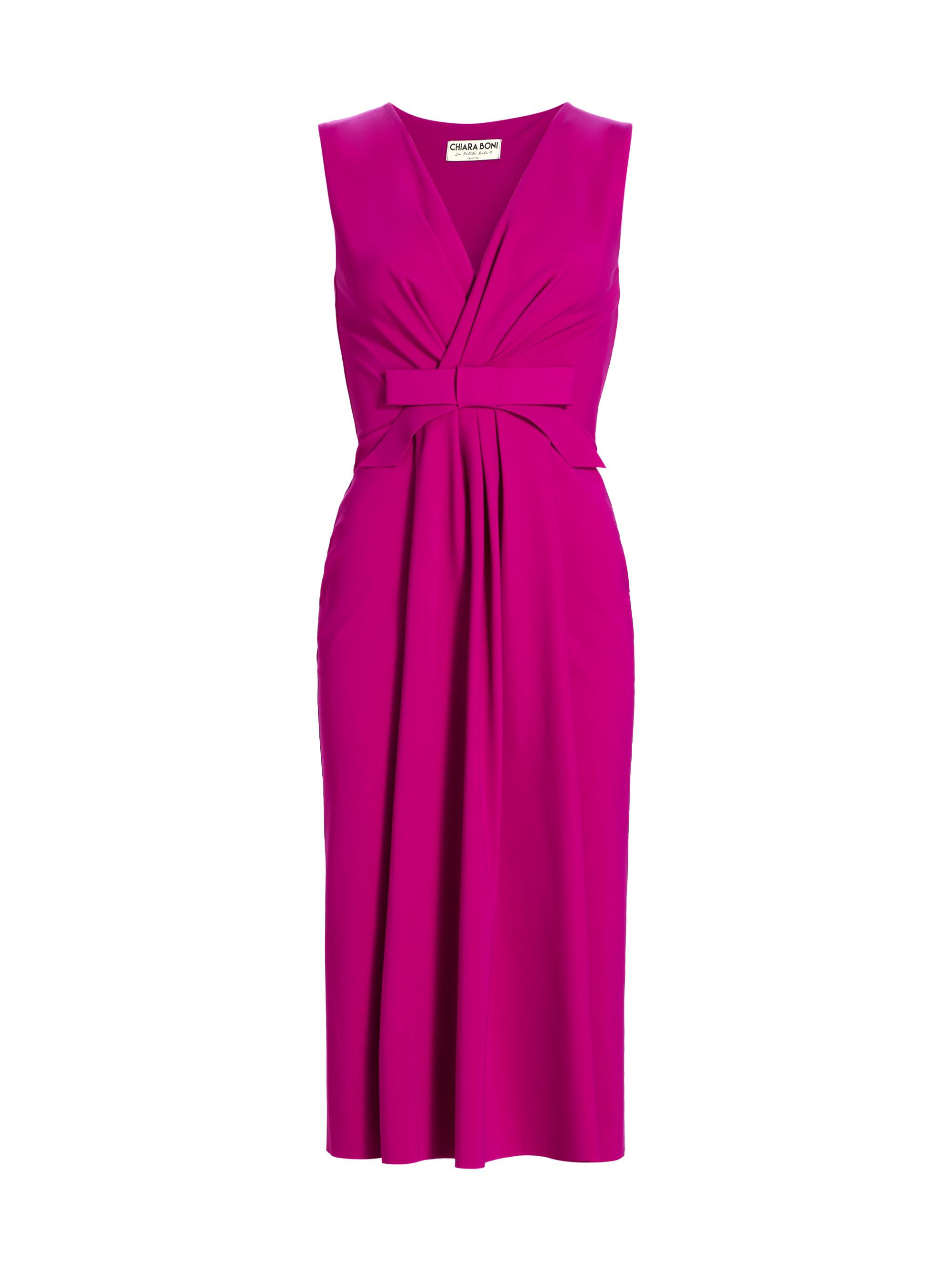 Chiara Boni La Petite Robe Women's Nitaj Sje Bow Cocktail Dress - Ciclamino