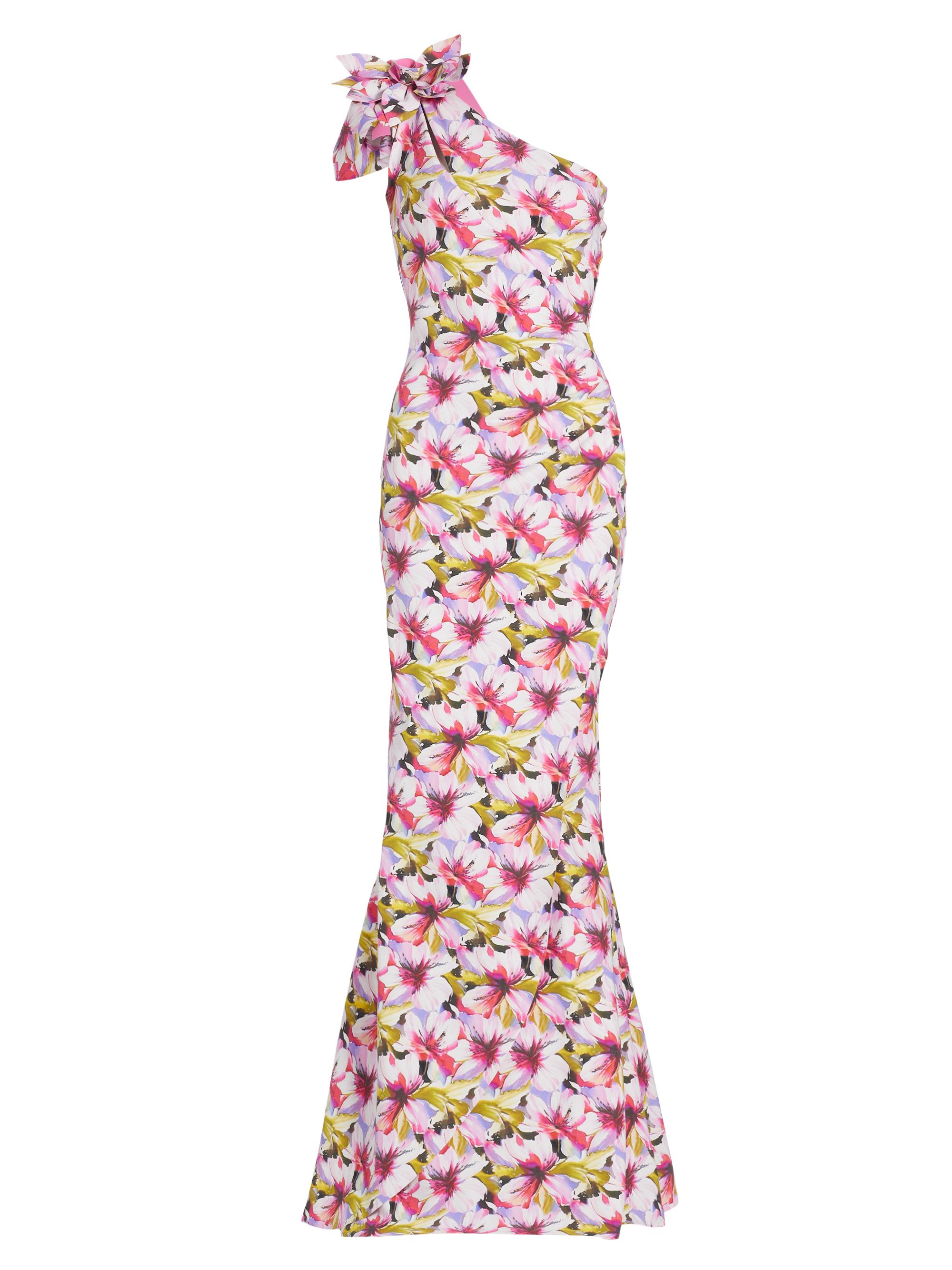 Chiara Boni La Petite Robe Women's Gosia Floral One-Shoulder Gown - Waikiki