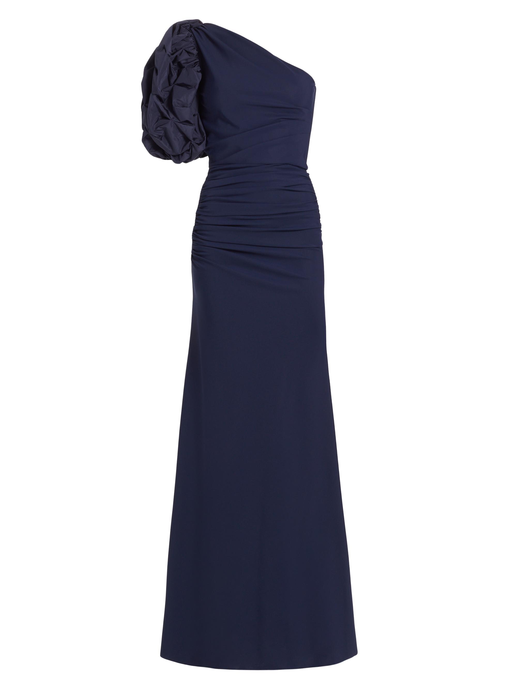 Chiara Boni La Petite Robe Women's Taffeta One-Shoulder Gown - Blue Notte