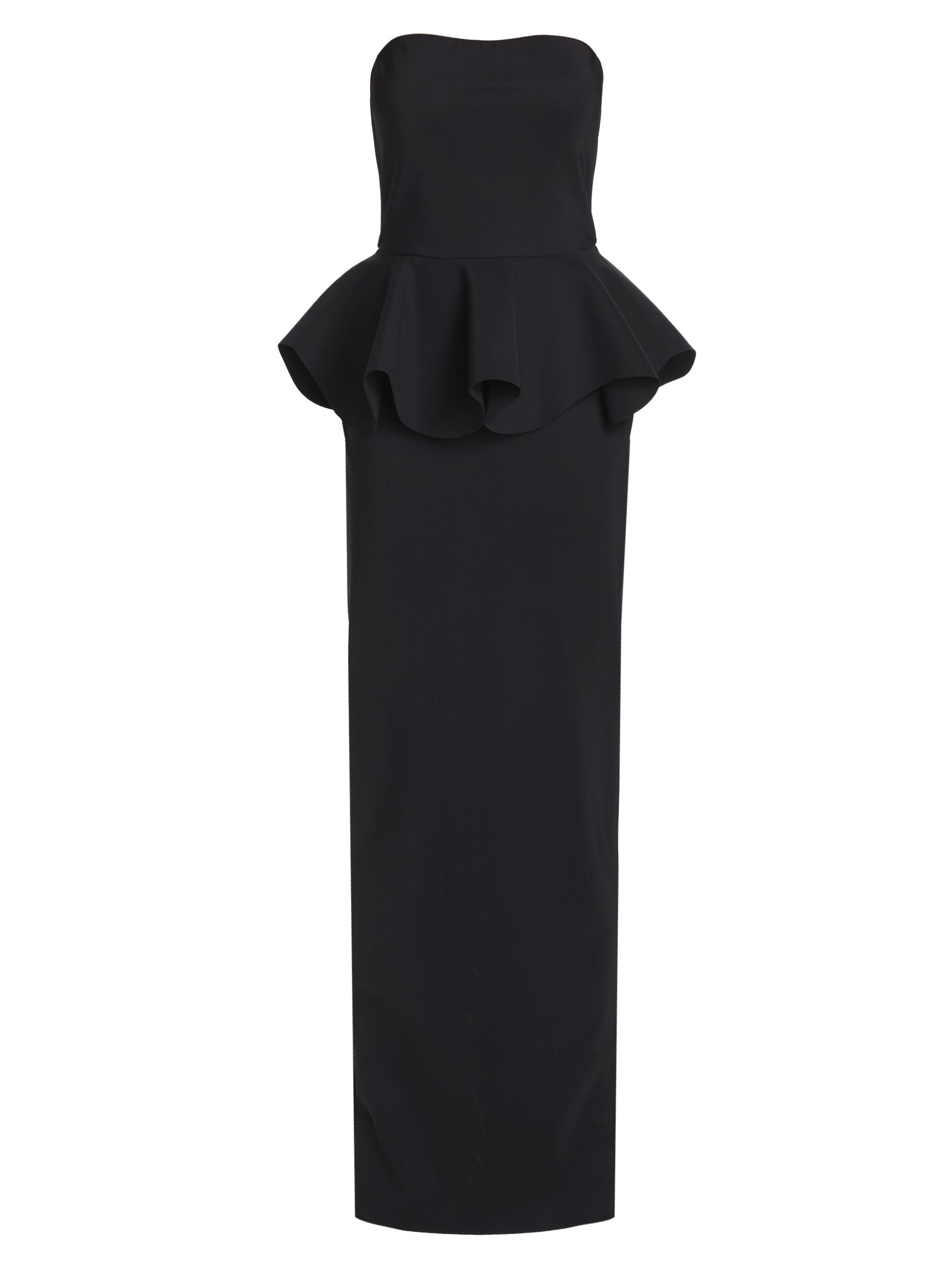 Chiara Boni La Petite Robe Women's Strapless Peplum Gown - Nero
