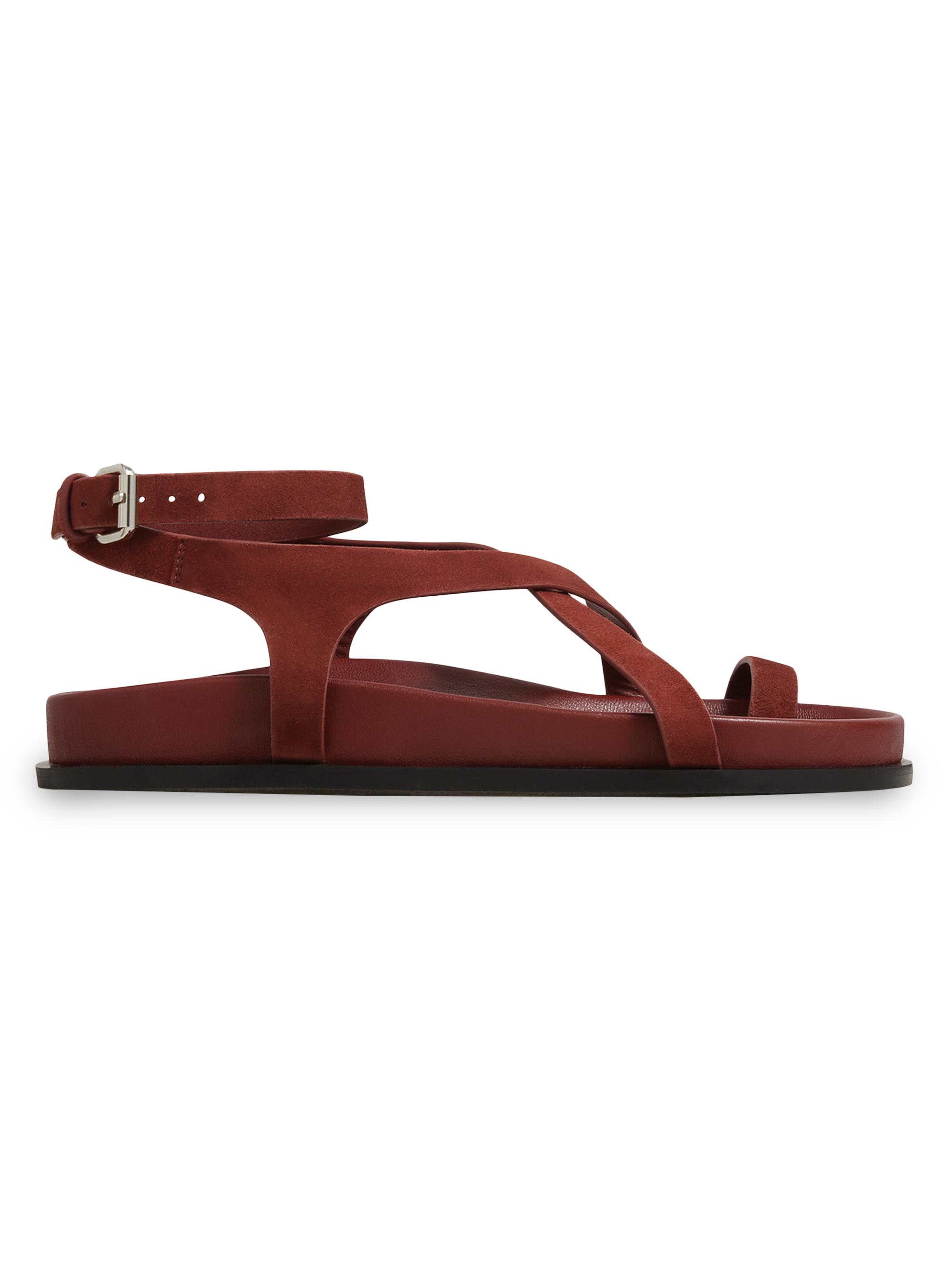 A.Emery Jalen Full-Grain Suede Sandals | Saks Fifth Avenue