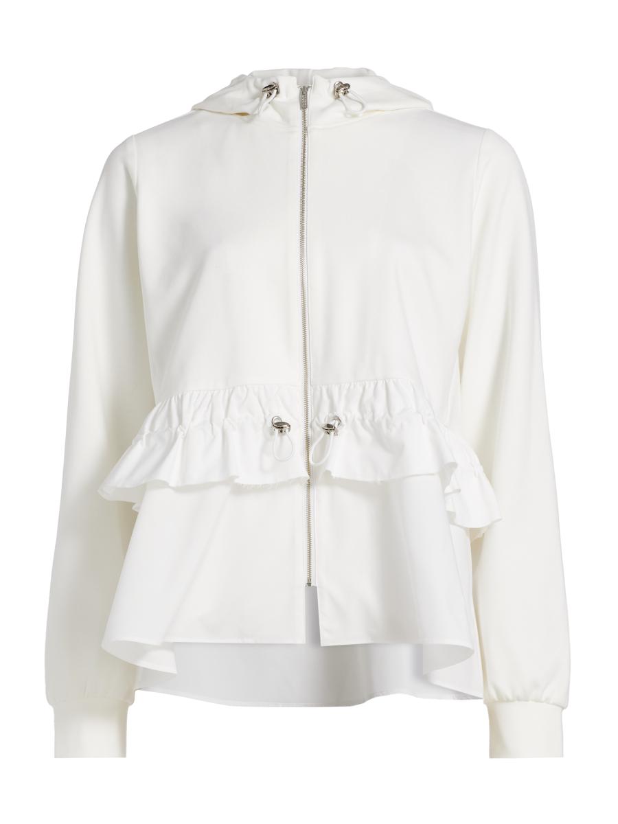 BARNEYS NEW YORK - borders at balcony danskin トップス　白　38 Barneys New York Sartorial Rawness Maria Hooded Jacket