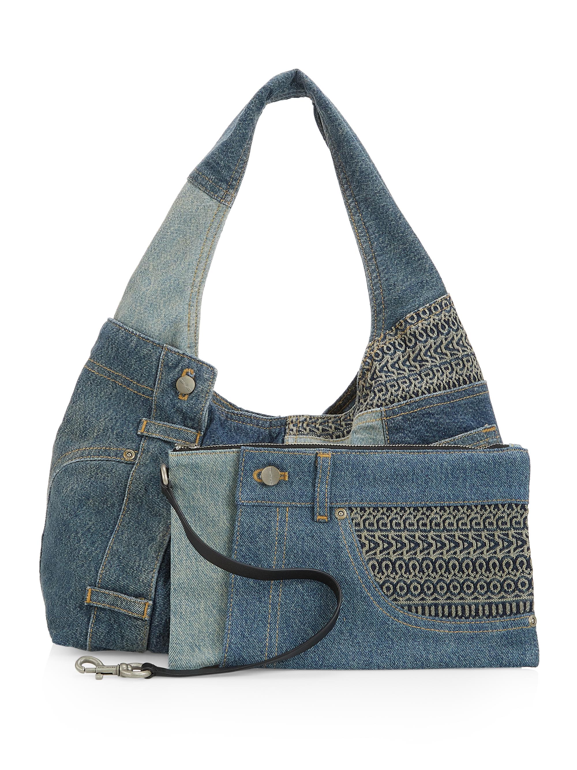 Marc Jacobs The Deconstructed Denim Sack Bag | Saks Fifth Avenue