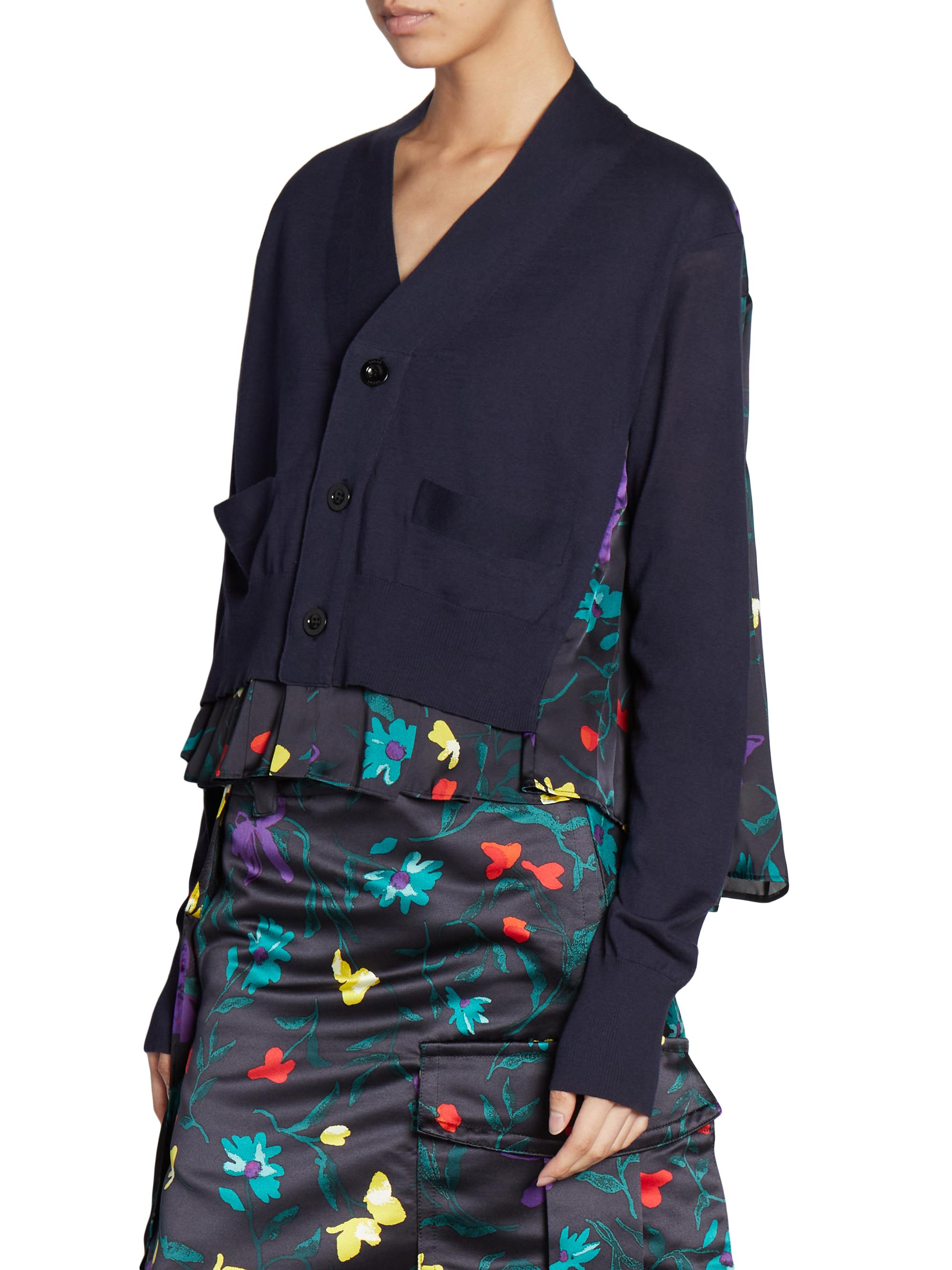 Sacai 22aw 刺繍カーディガン サカイ フラワー 楽天市場】【中古