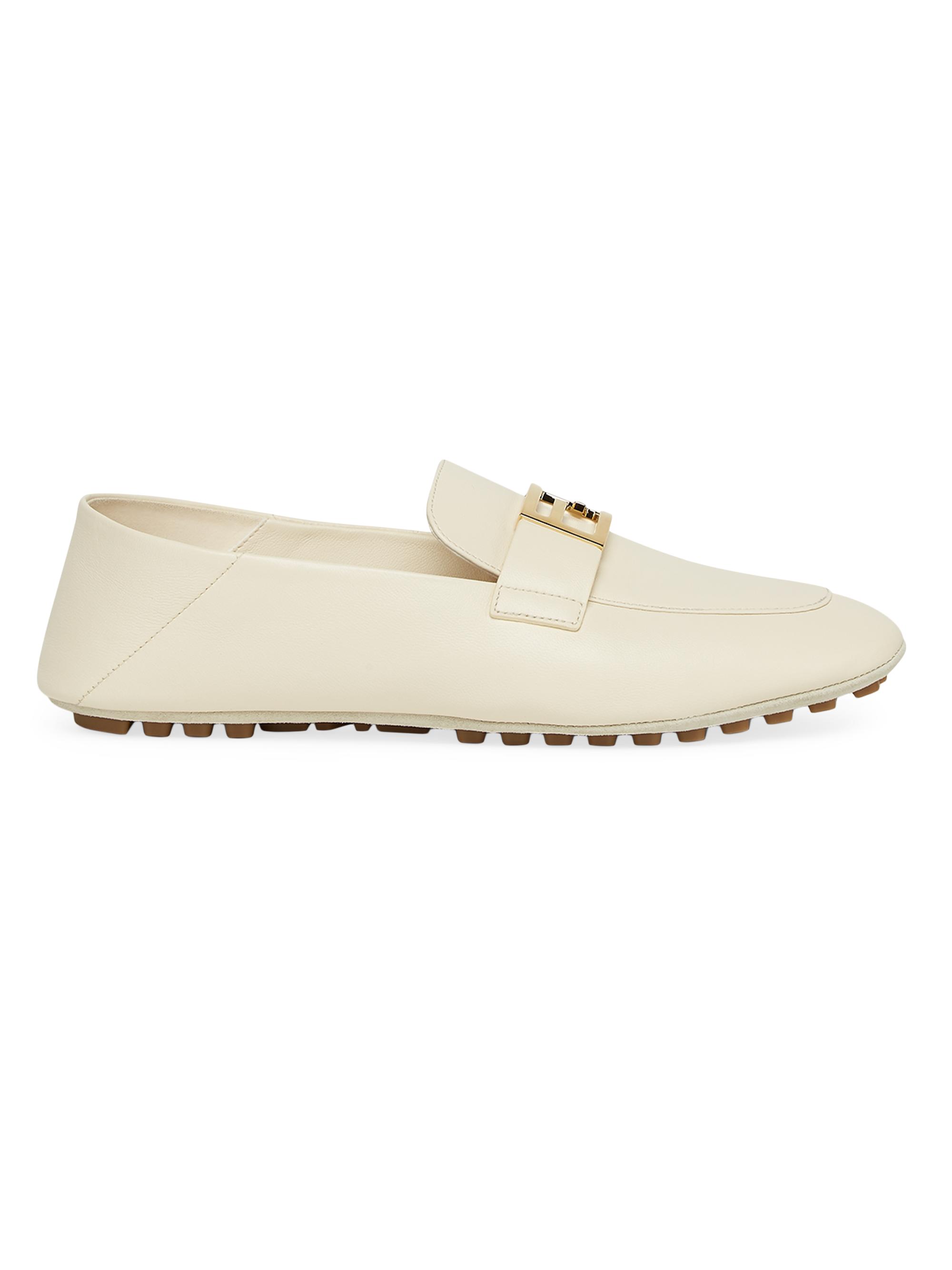 Fendi Driver-Sole Leather Loafers | Saks Fifth Avenue